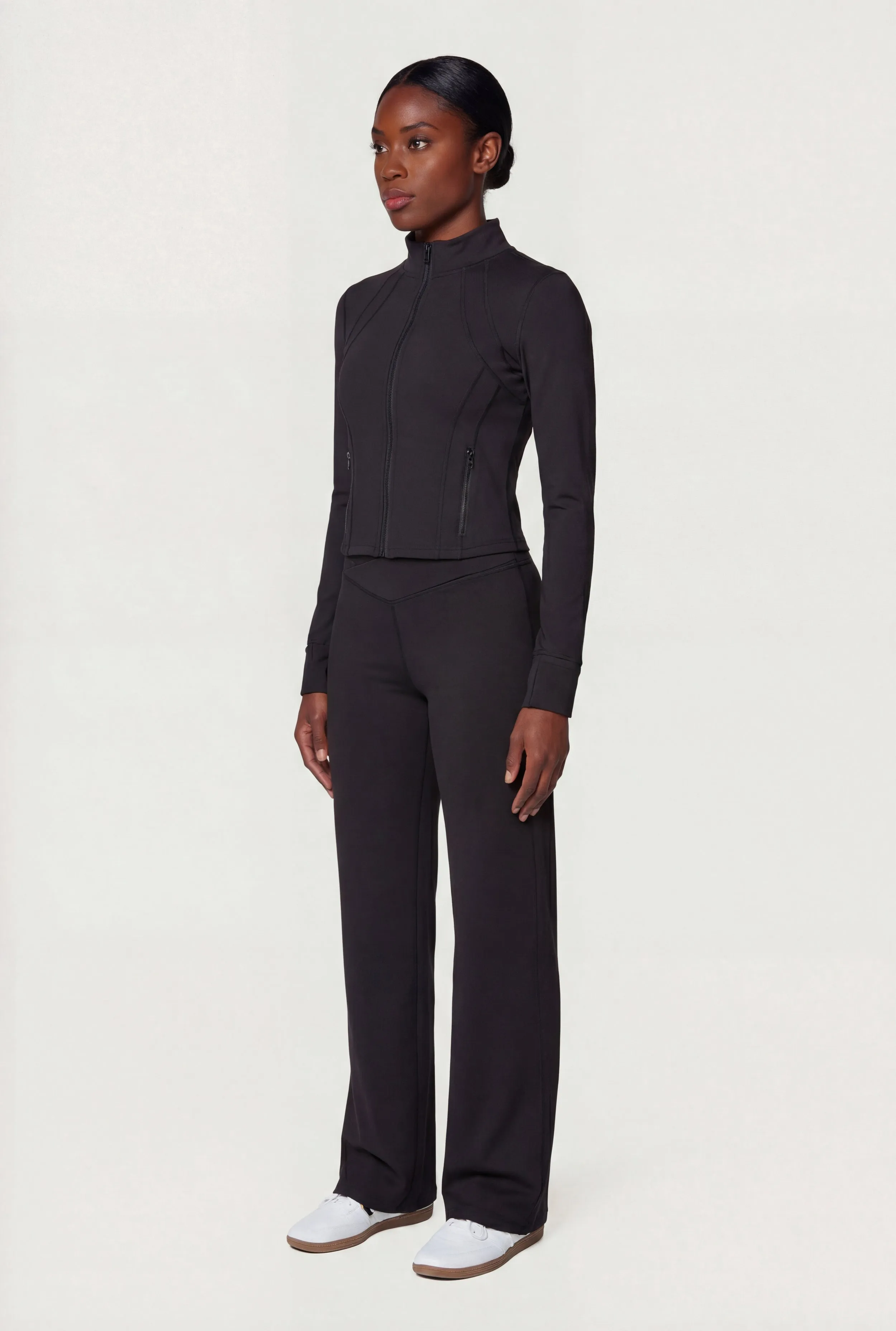 Long Sleeve Zip Front Track Jacket sold by Rainbow product image thumbnail 3