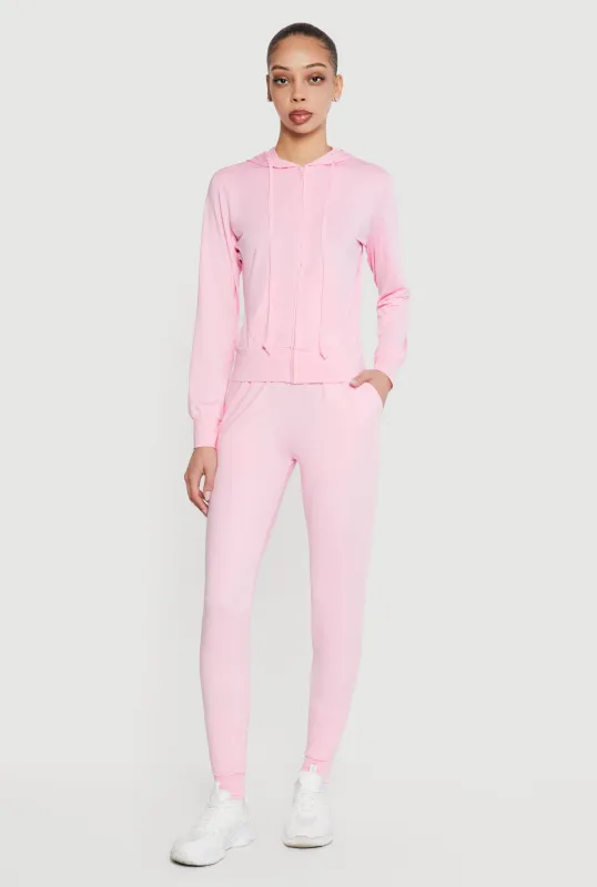 Trendy Mid Rise Drawstring Waist Joggers sold by Rainbow