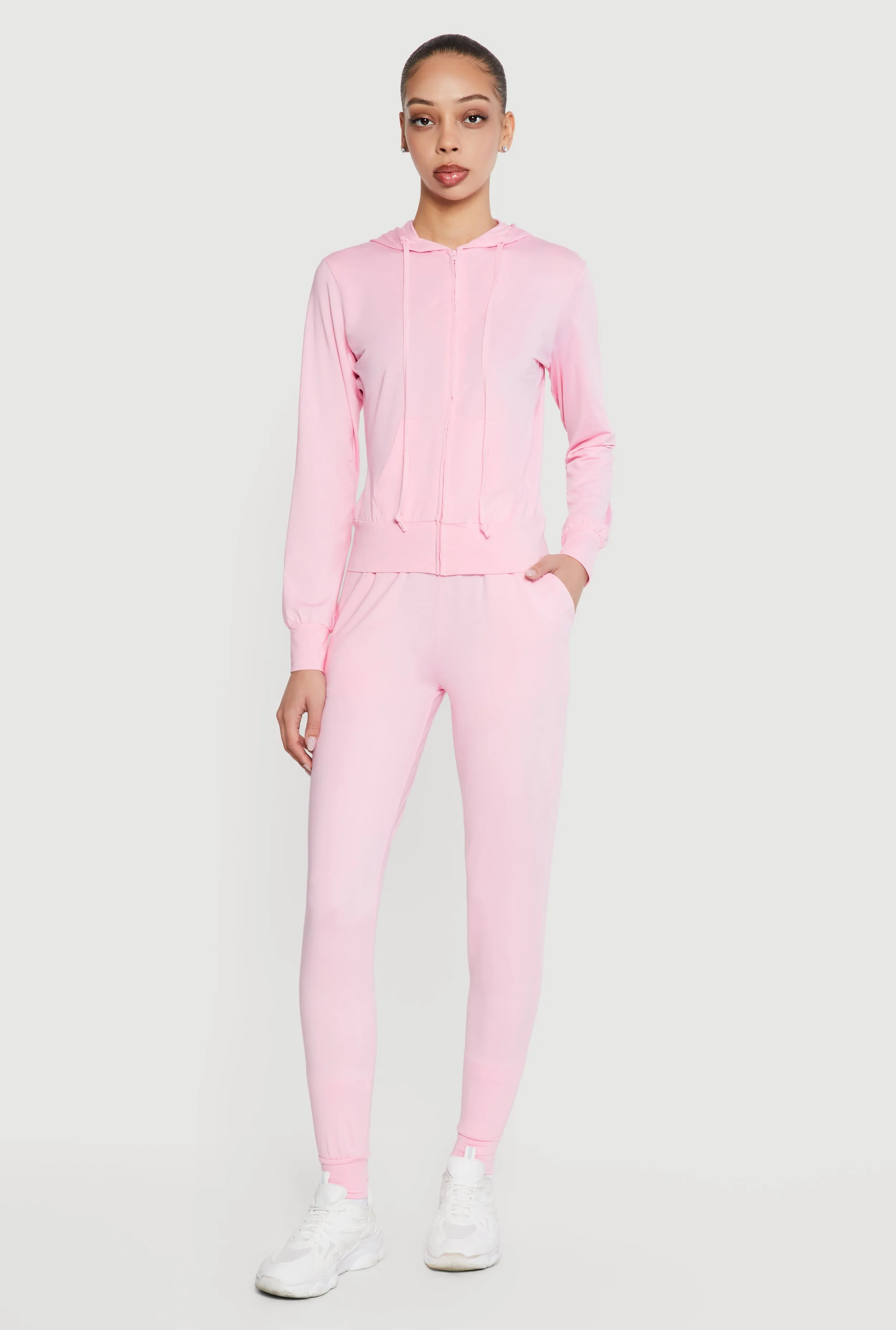Trendy Mid Rise Drawstring Waist Joggers sold by Rainbow