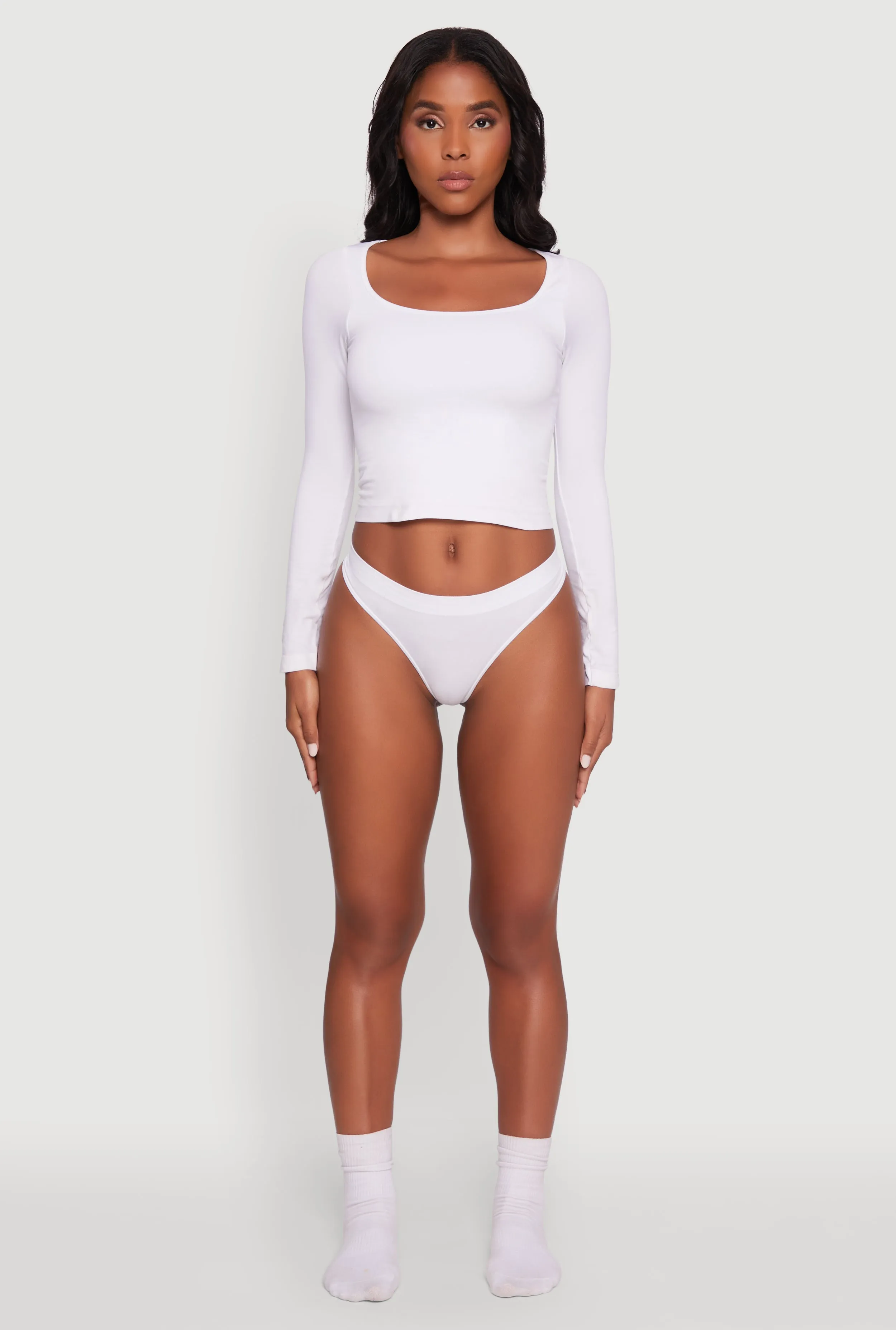 Stylish Solid Seamless Thong Panty sold by Rainbow product image thumbnail 2