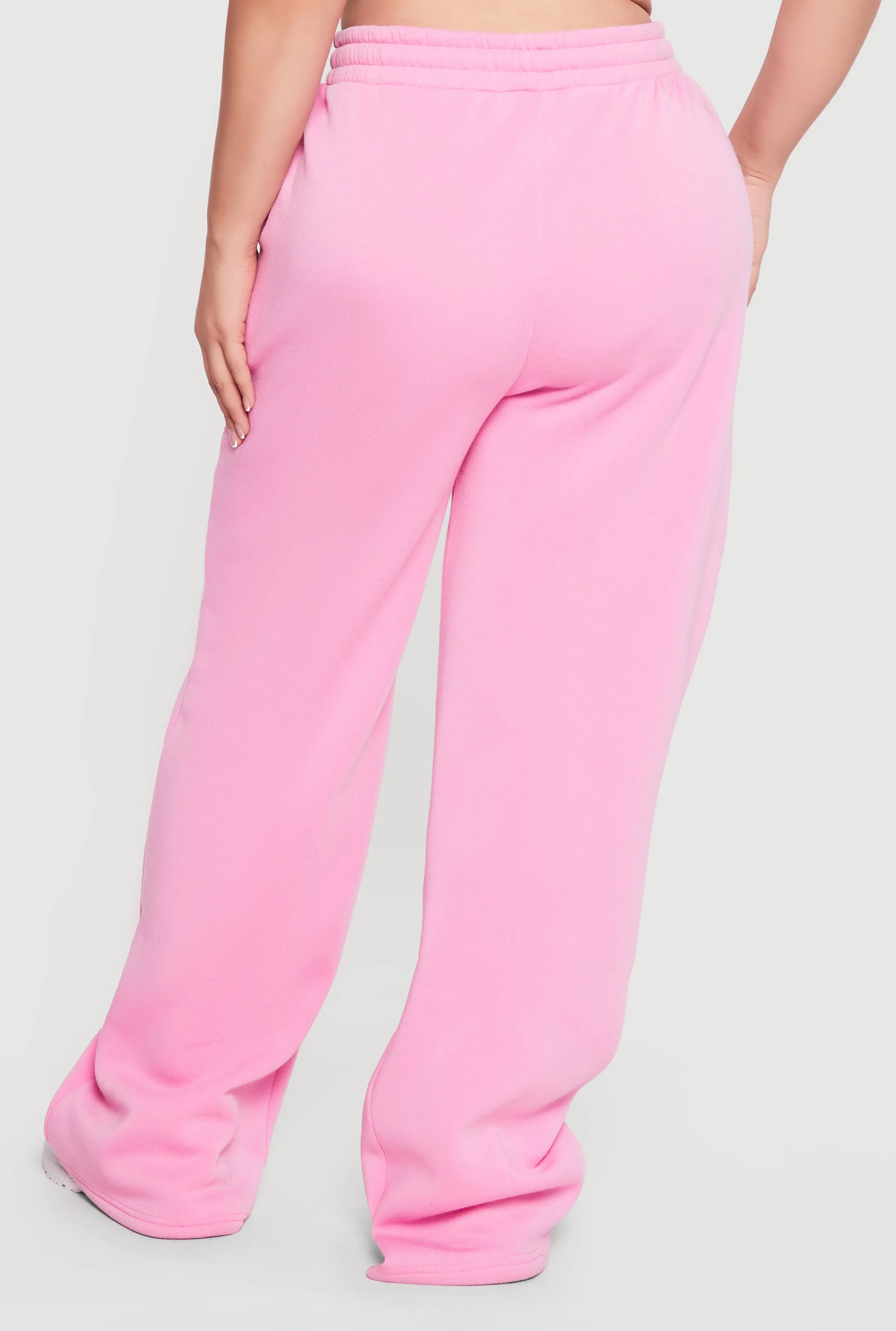 Plus Size High Waisted Wide Leg Fleece Sweatpants sold by Rainbow product image thumbnail 5