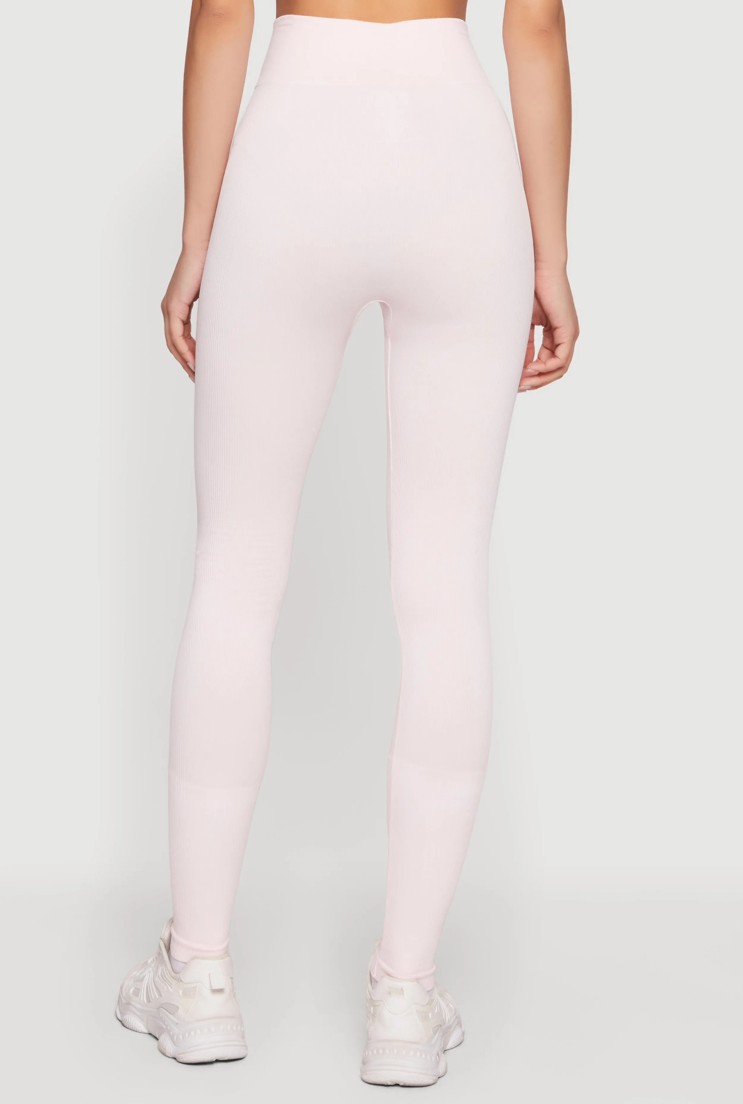 High Waisted Seamless Compression Rib Leggings sold by Rainbow product image thumbnail 5