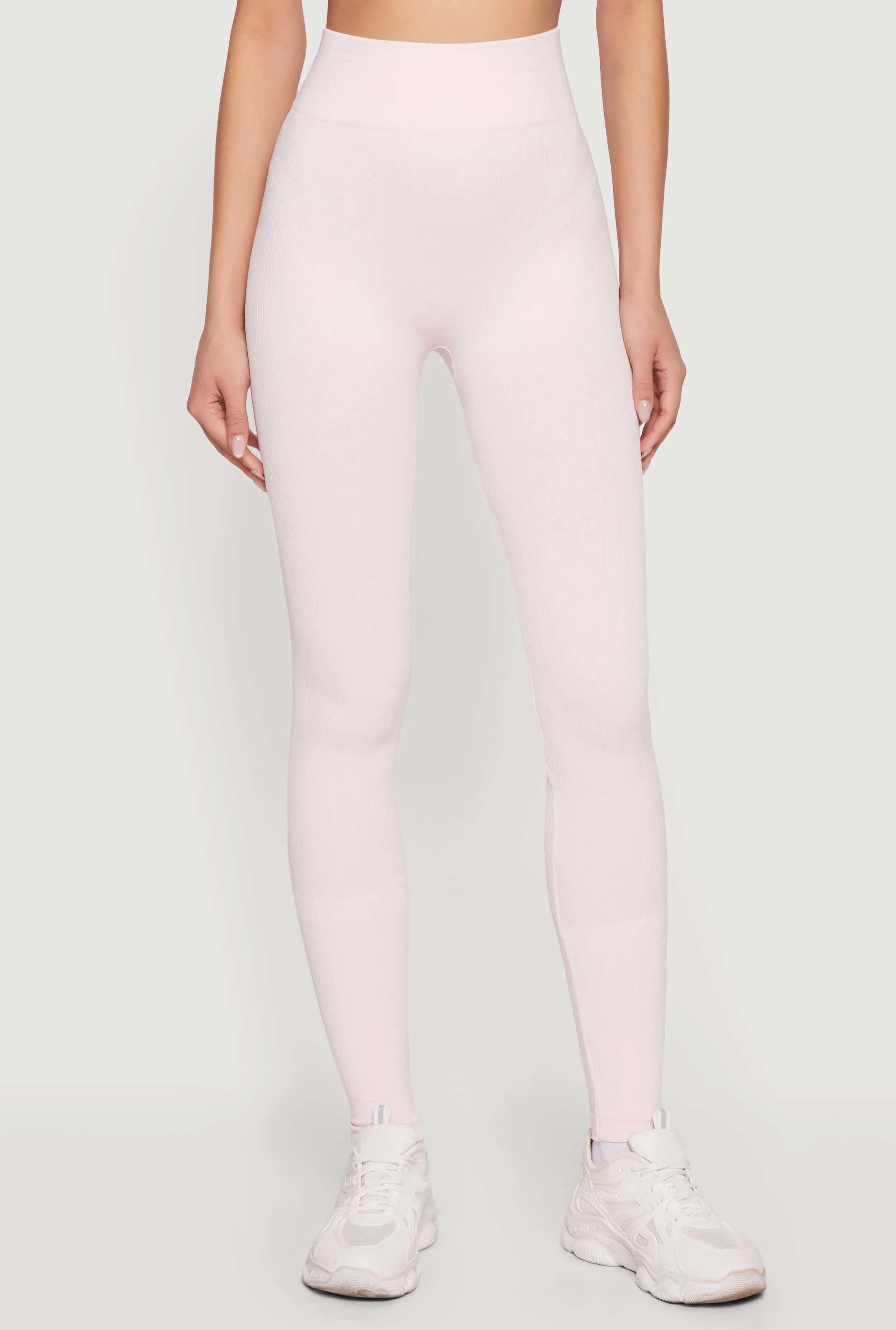 High Waisted Seamless Compression Rib Leggings sold by Rainbow product image thumbnail 3