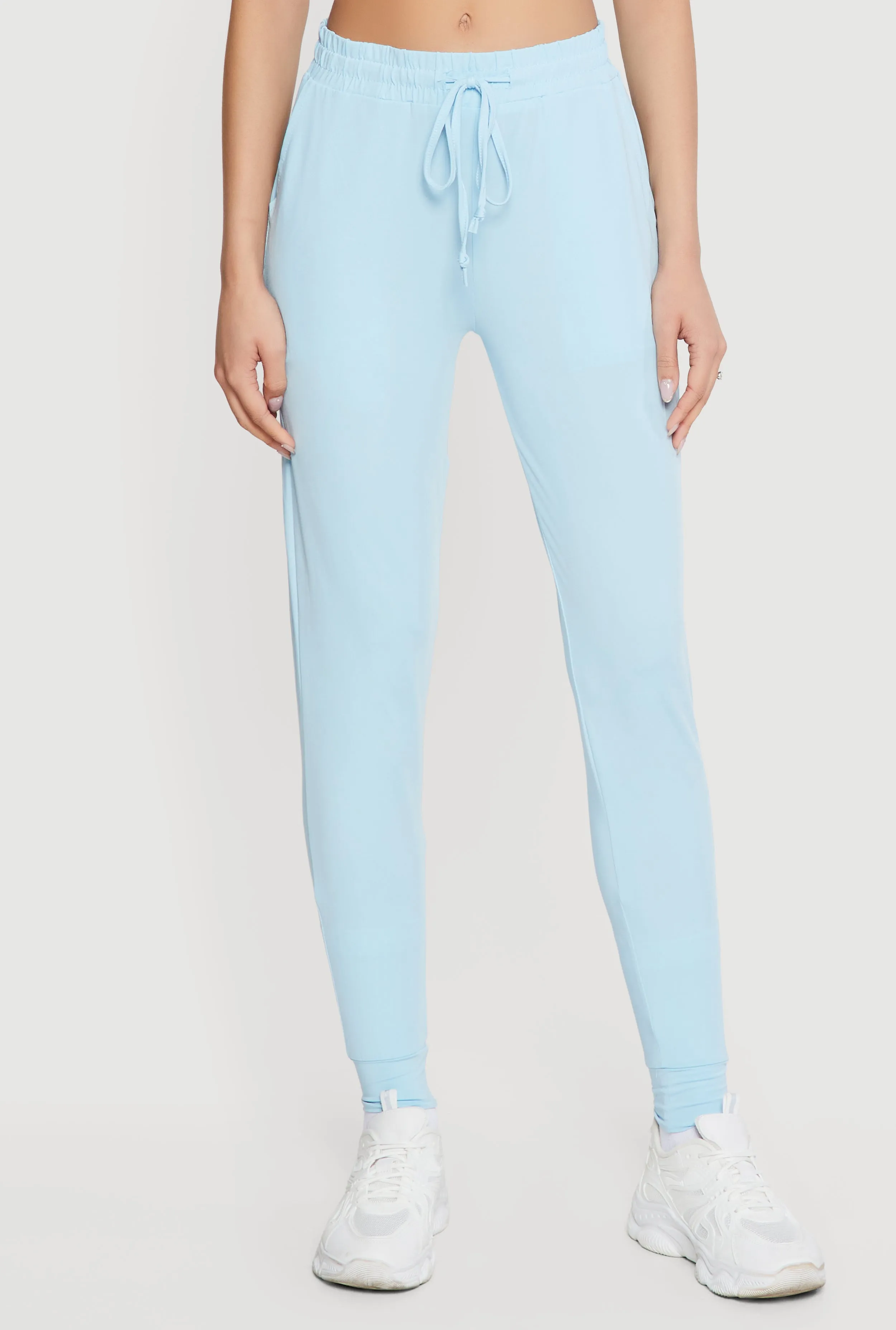 Trendy Mid Rise Drawstring Waist Joggers sold by Rainbow product image thumbnail 3