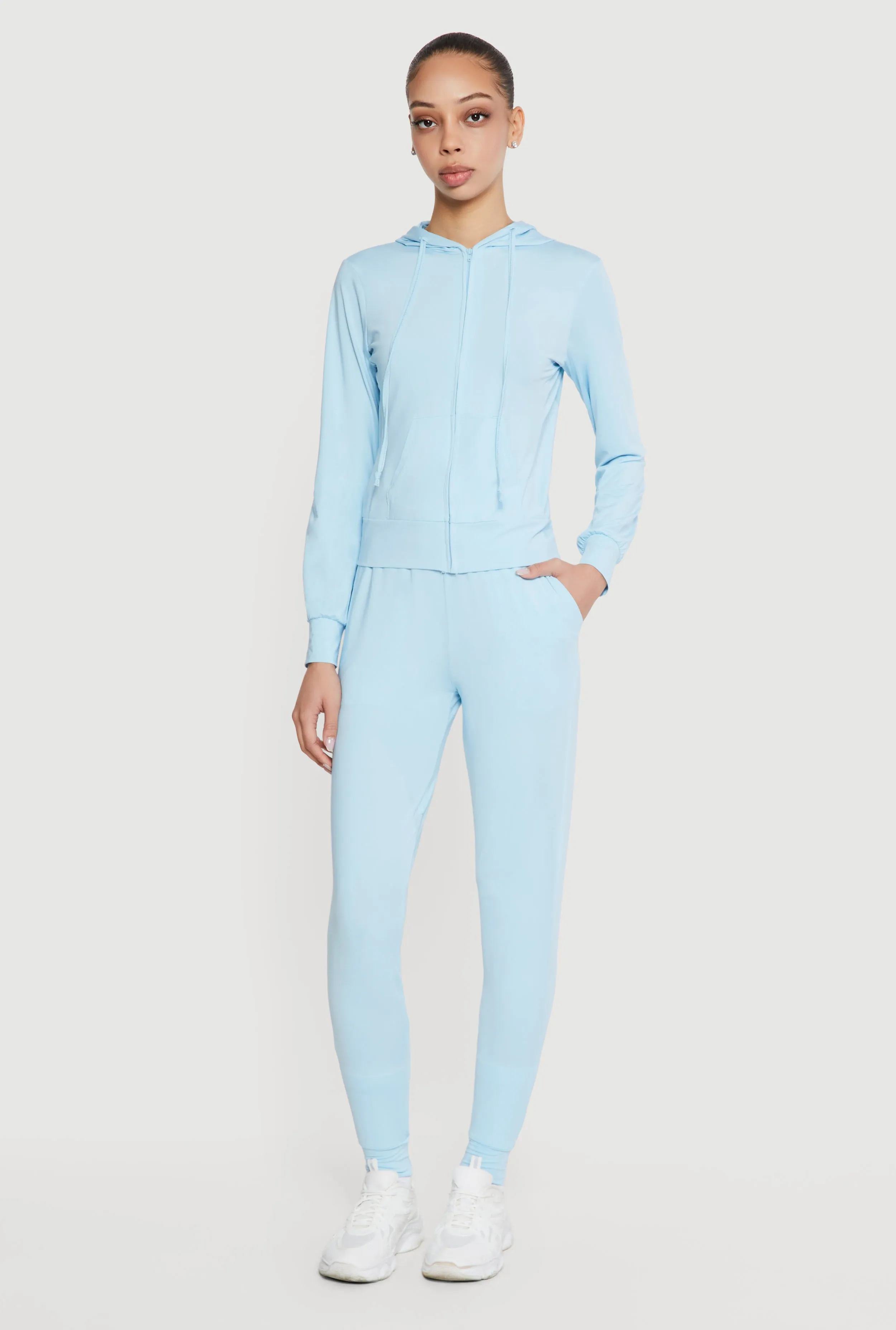 Trendy Mid Rise Drawstring Waist Joggers sold by Rainbow