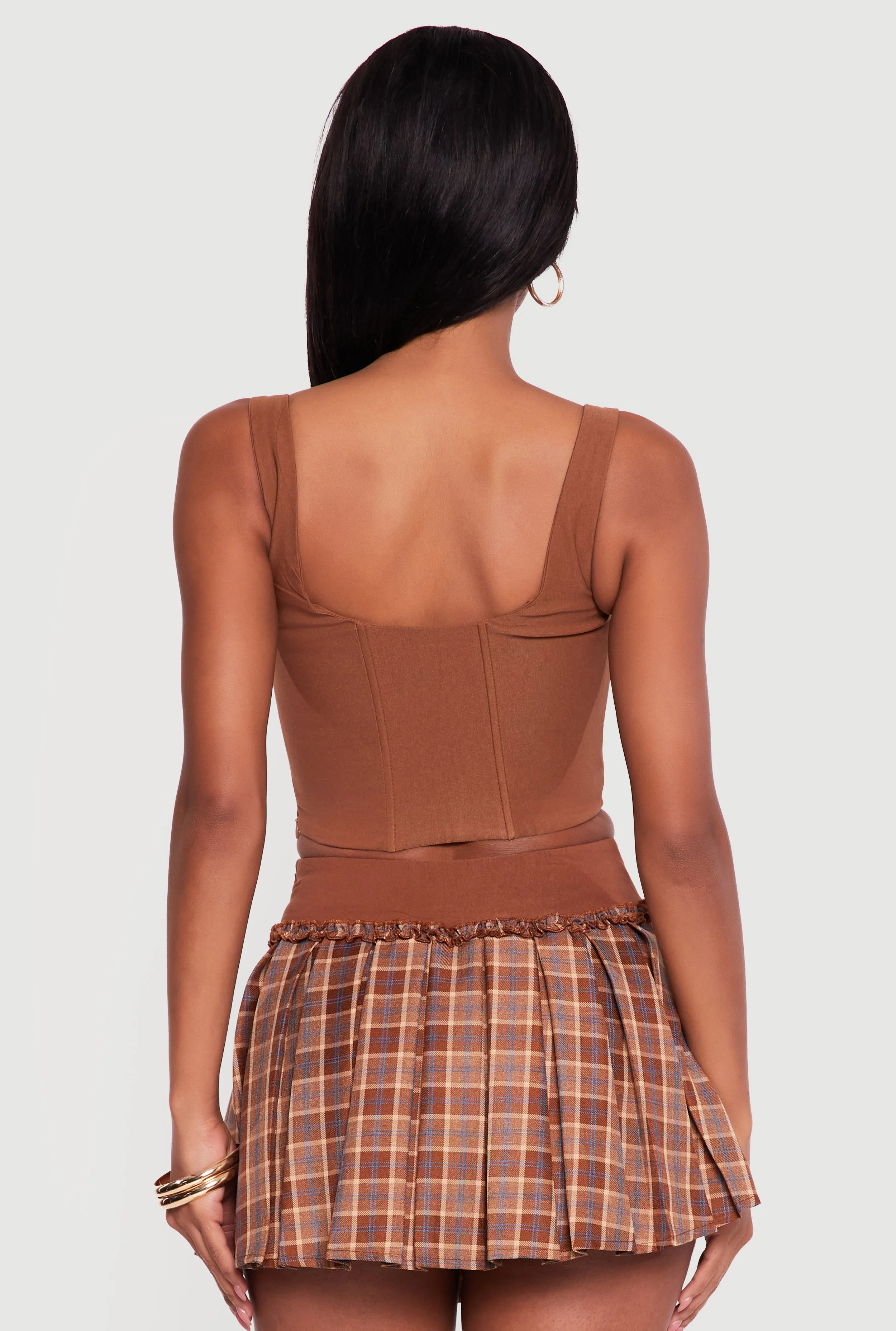 Tie Strap Cropped Corset Top sold by Rainbow product image thumbnail 5