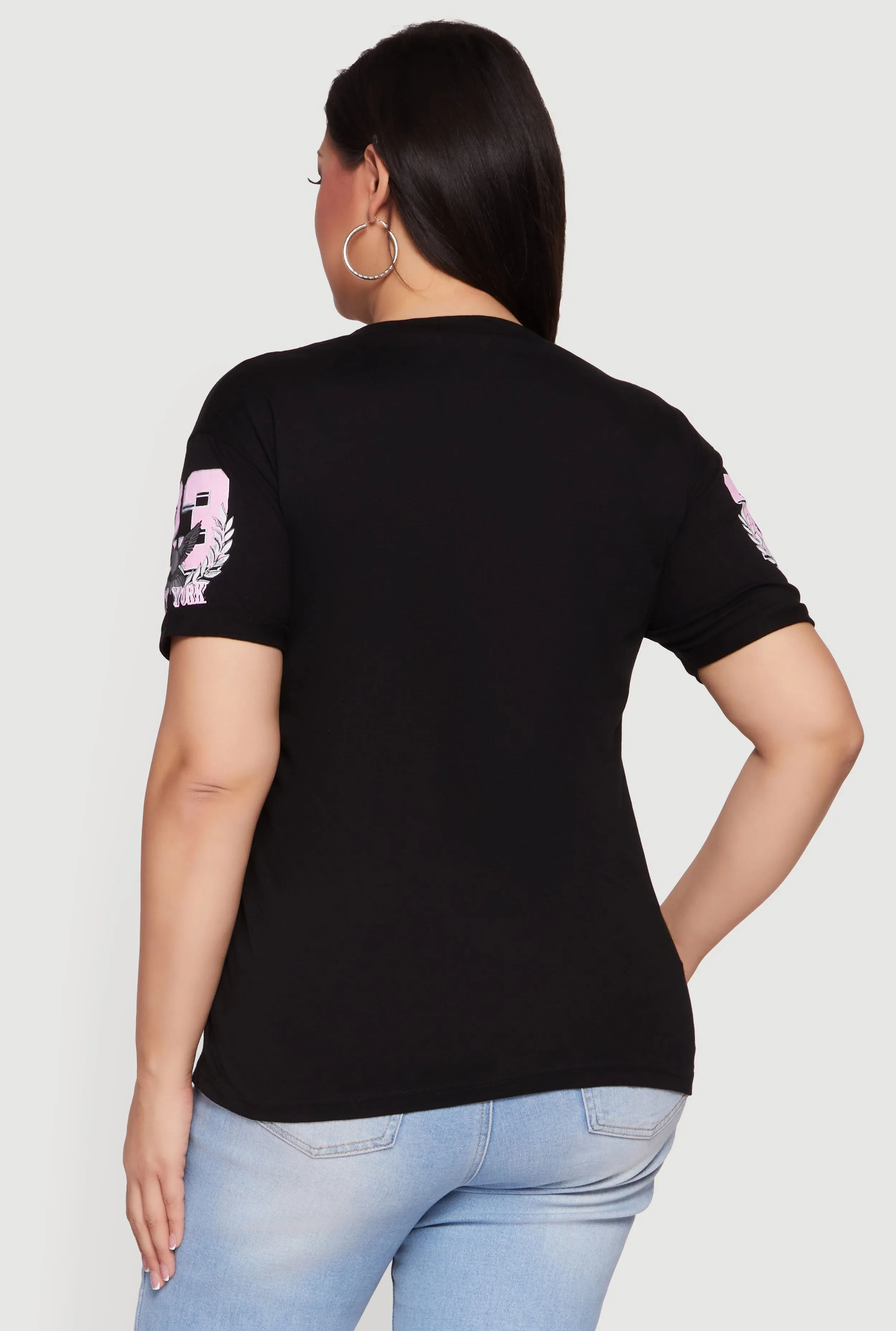 Plus Size Fearless Dreamer 23 New York Graphic Tee sold by Rainbow product image thumbnail 5