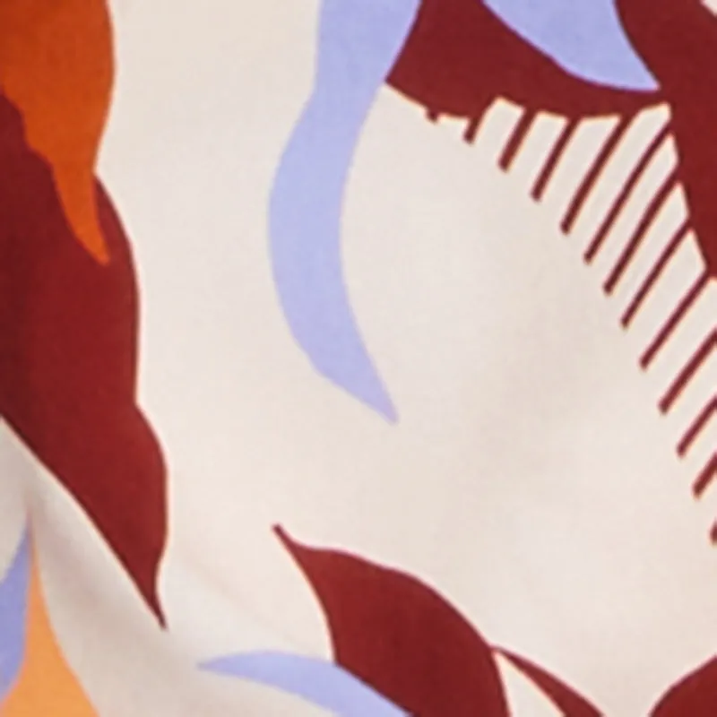 Leaf Print Drawstring High Waisted Pull On Pants sold by Rainbow product image thumbnail 4