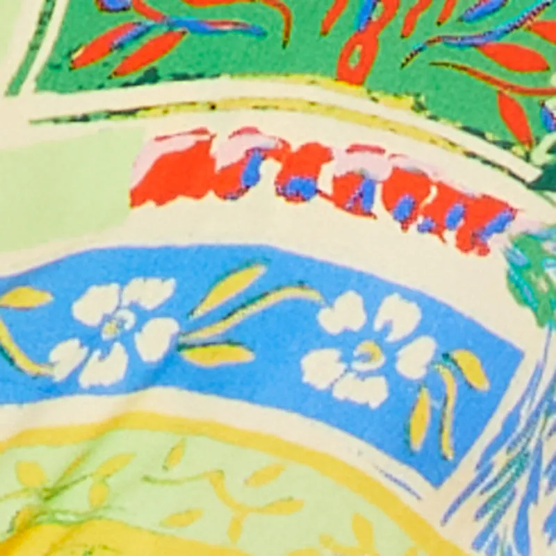 Patterned Cropped Tie Front Shirt sold by Rainbow product image thumbnail 4