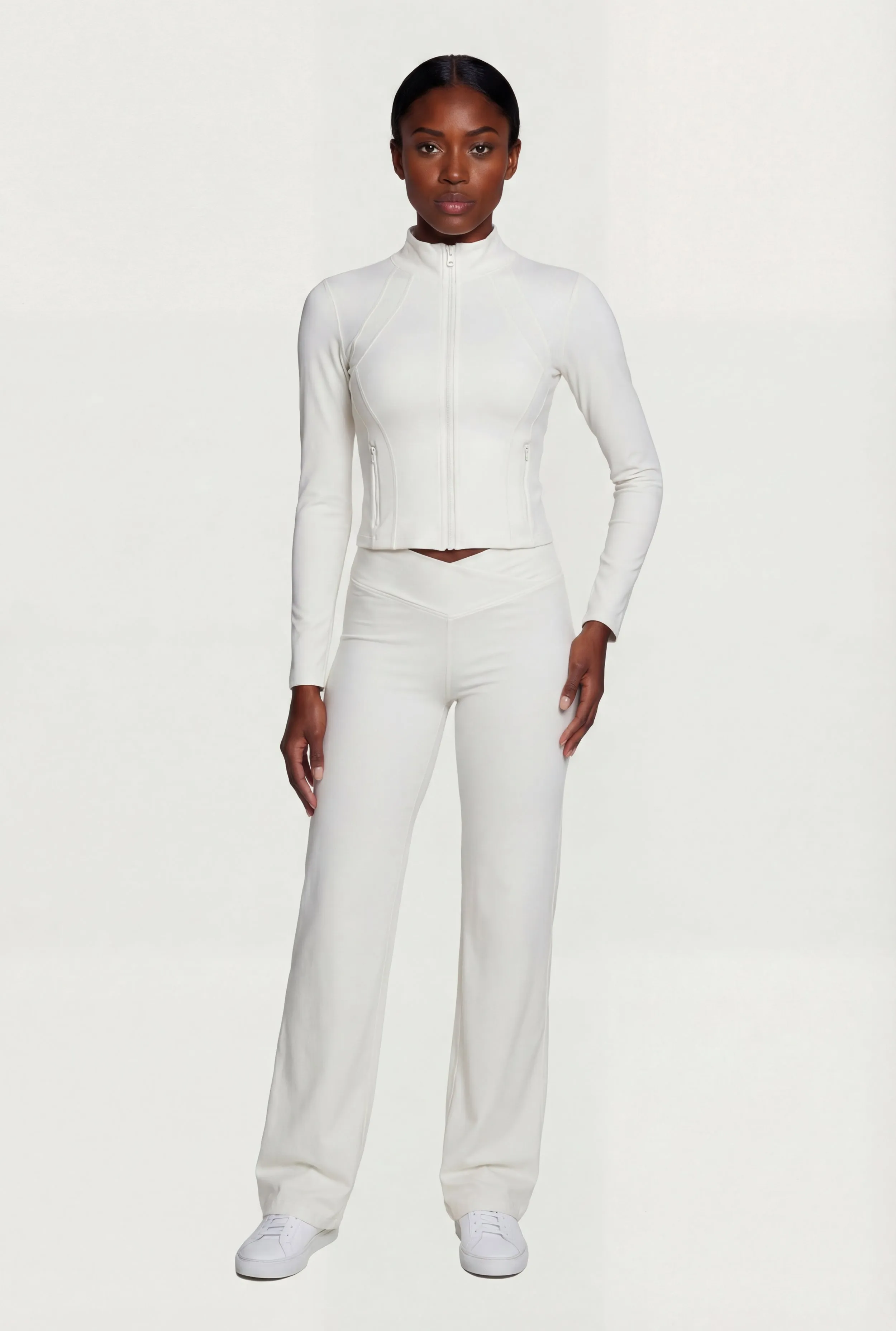Criss Cross Waist Straight Leg Leggings sold by Rainbow