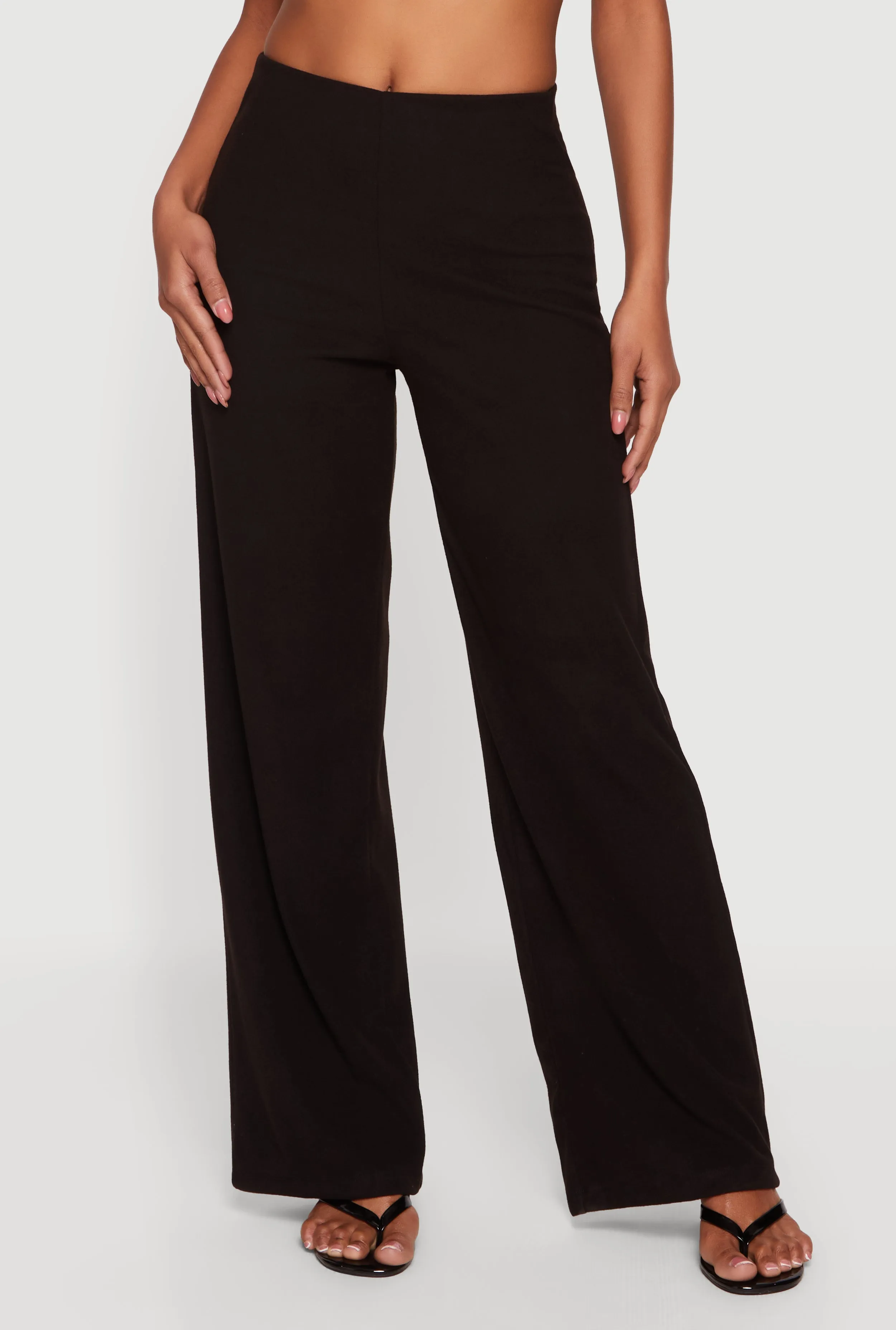 High Waisted Wide Leg Pull On Pants sold by Rainbow product image thumbnail 3