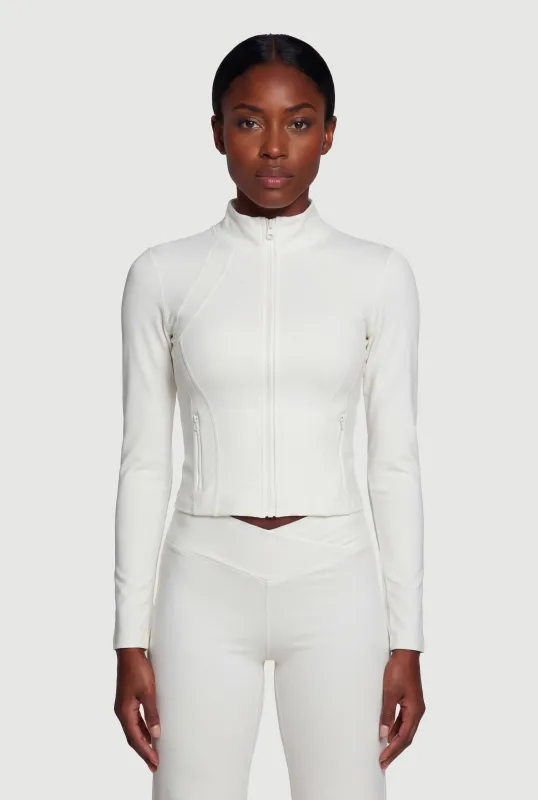 Long Sleeve Zip Front Track Jacket sold by Rainbow