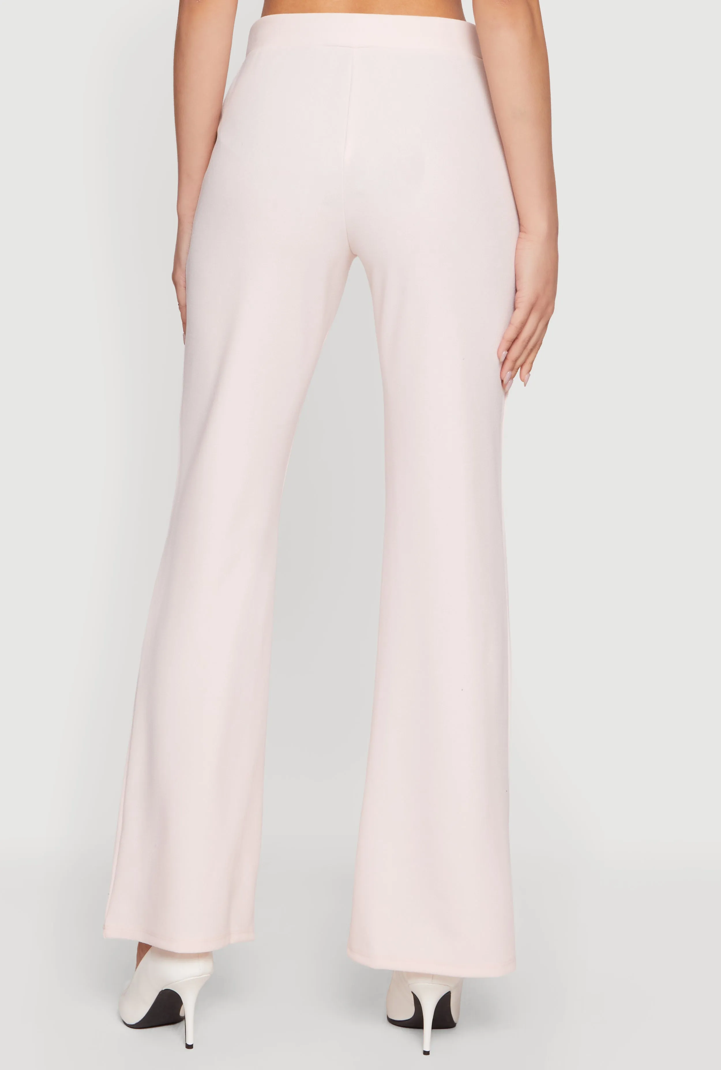 Straight Leg Crepe Knit Pintuck Detail Pants sold by Rainbow product image thumbnail 5