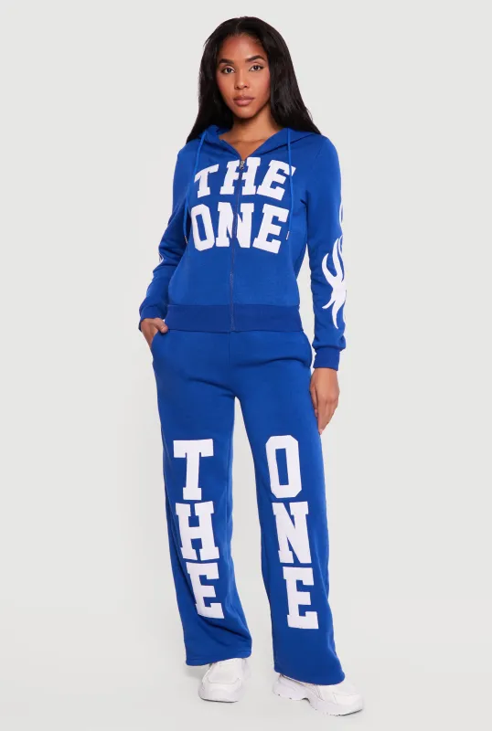 The One Patch Graphic Drawstring Waist Sweatpants made by Rainbow