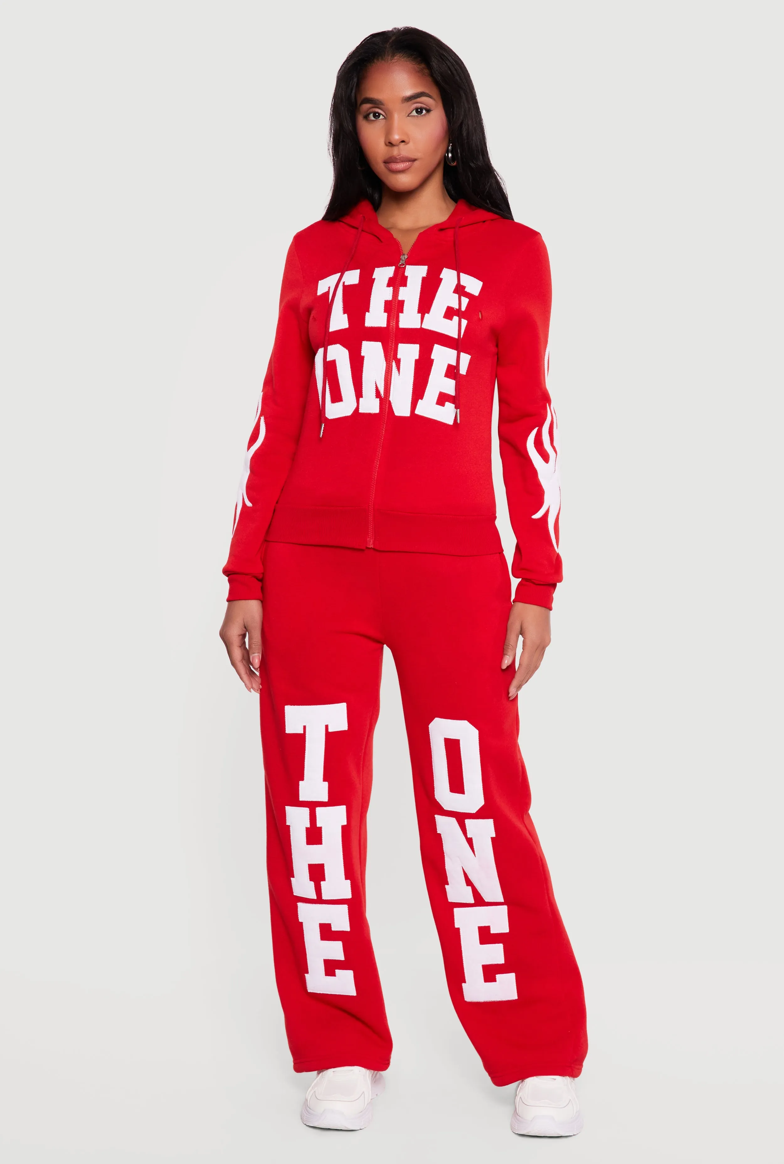 The One Graphic Patch Zip Front Hoodie sold by Rainbow product image thumbnail 2