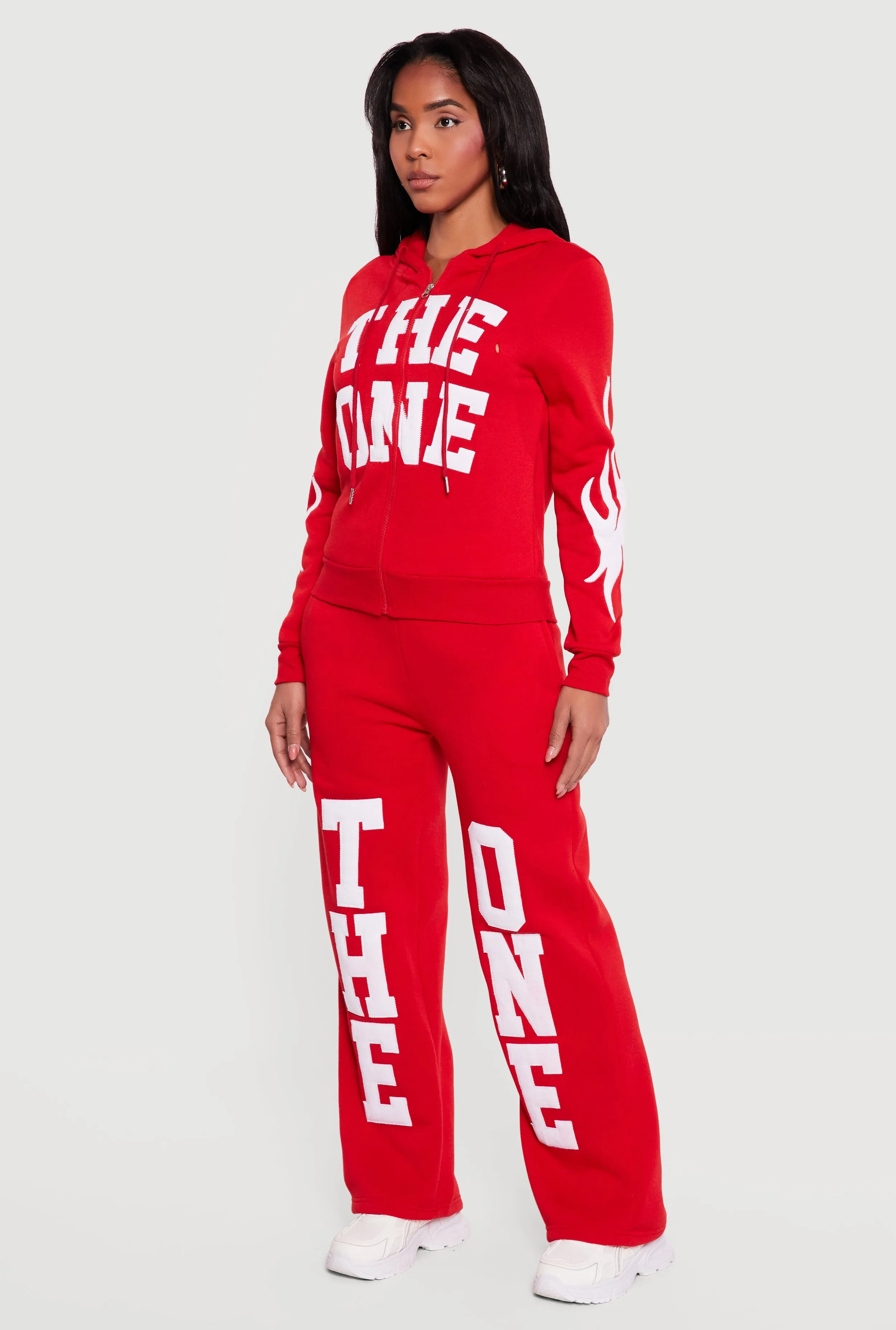 The One Graphic Patch Zip Front Hoodie sold by Rainbow product image thumbnail 3