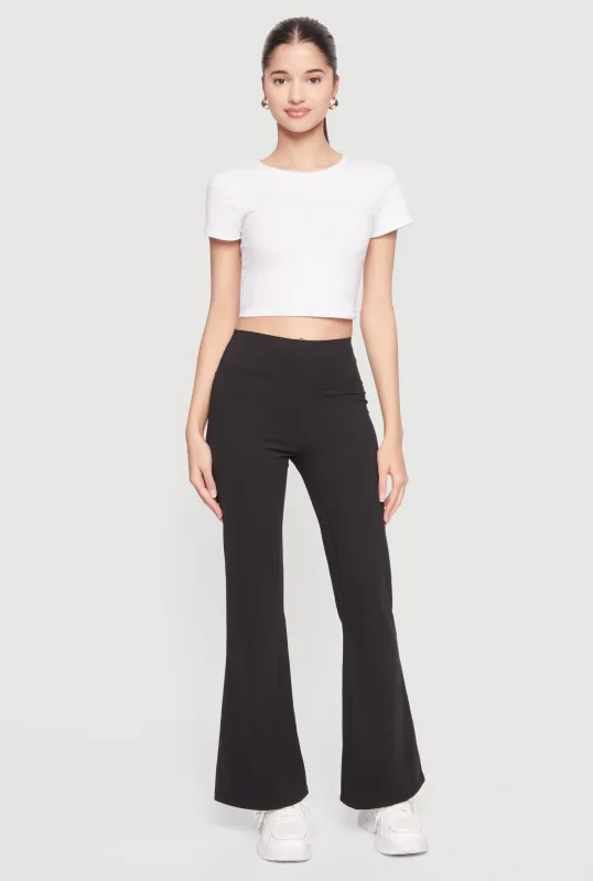 High Waisted Flare Leg Active Pants sold by Rainbow