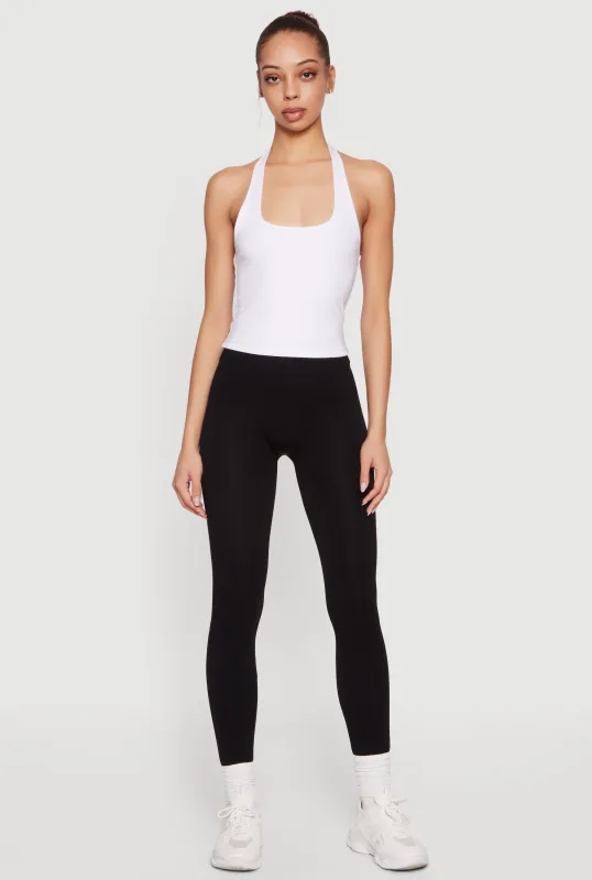 High Waisted Basic Leggings sold by Rainbow