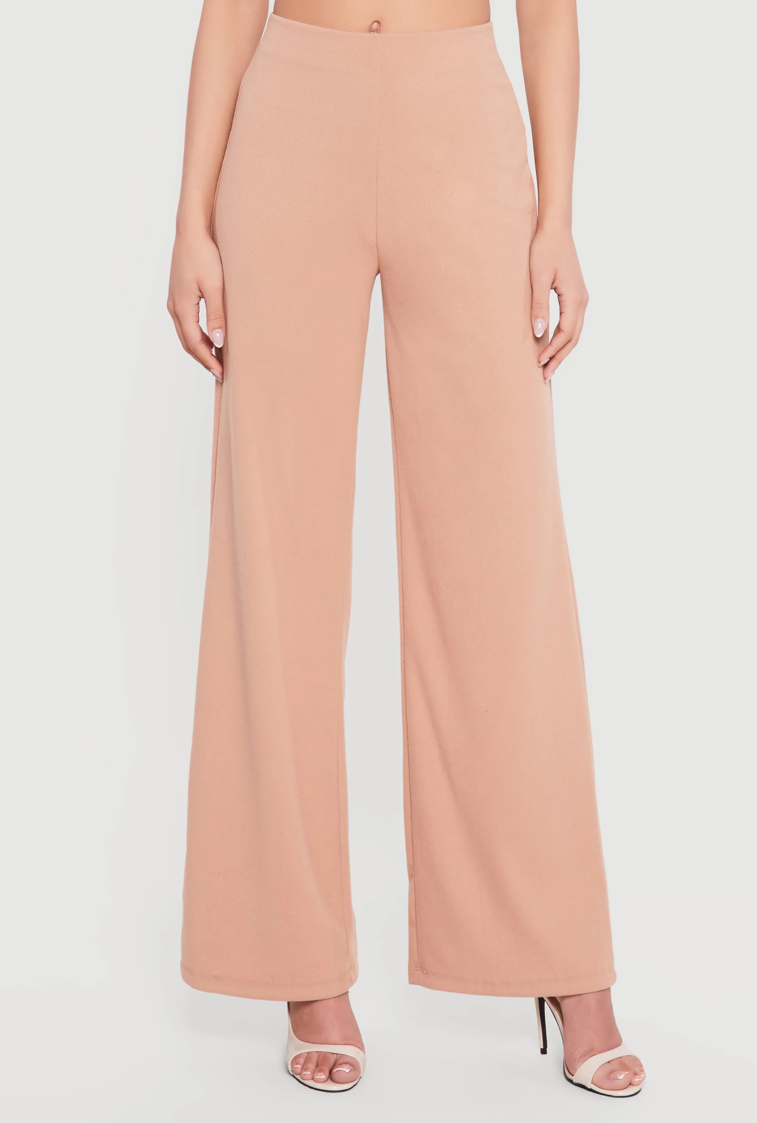 High Waisted Wide Leg Pull On Pants sold by Rainbow product image thumbnail 3