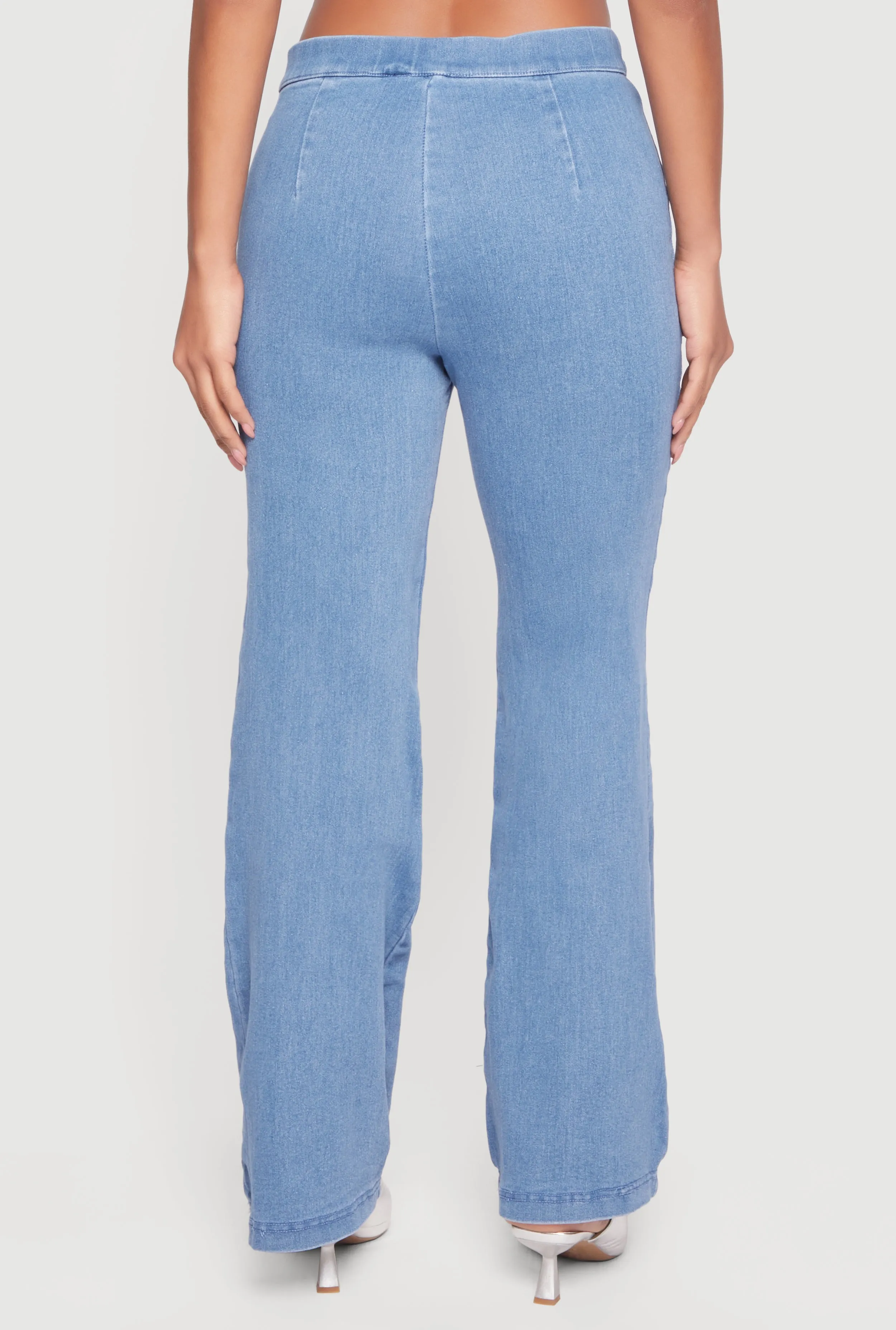 Denim High Waisted Side Zip Bootcut Jeans sold by Rainbow product image thumbnail 5