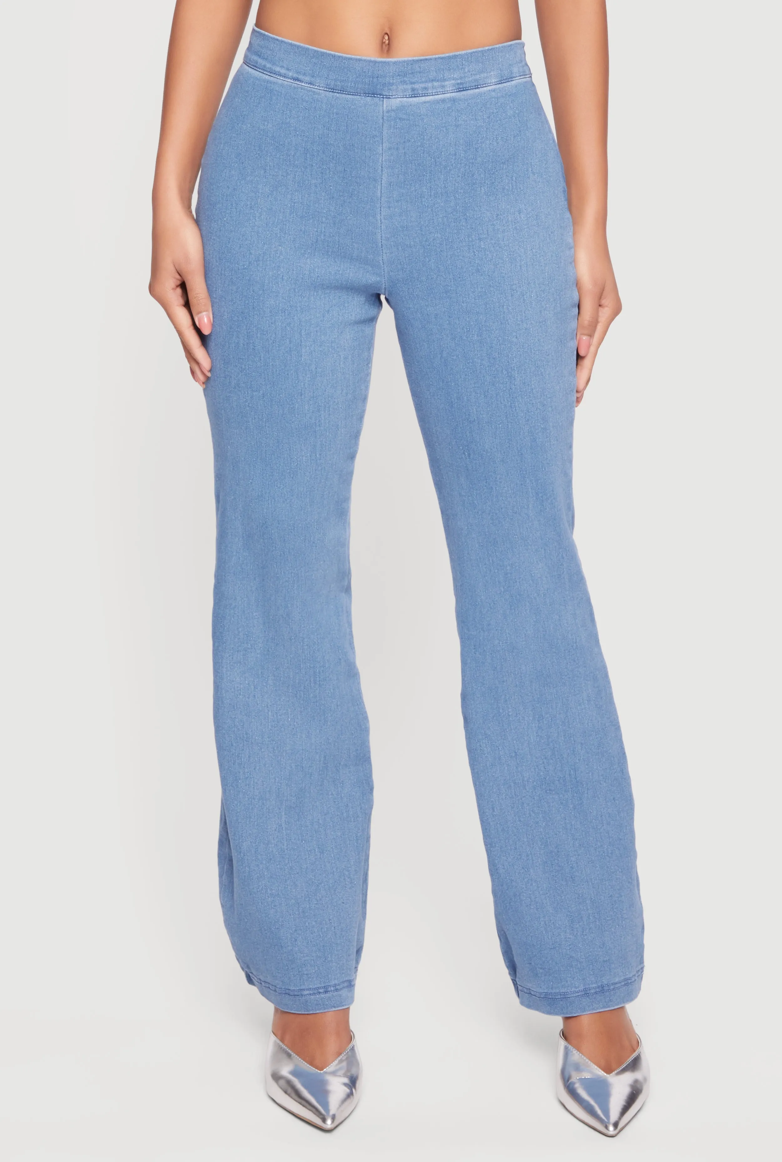 Denim High Waisted Side Zip Bootcut Jeans sold by Rainbow product image thumbnail 3