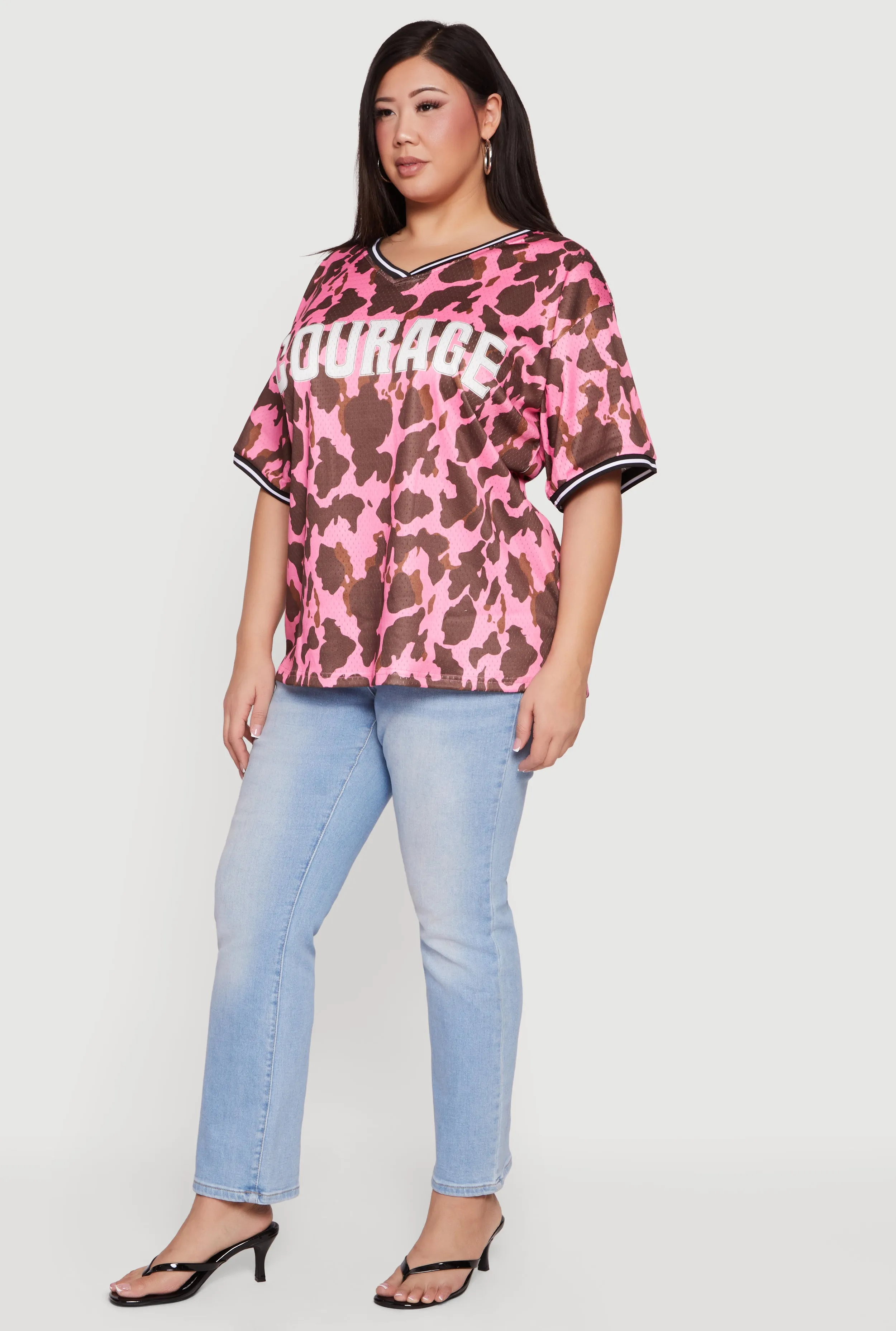 Plus Size Courage Graphic Jersey sold by Rainbow product image thumbnail 3