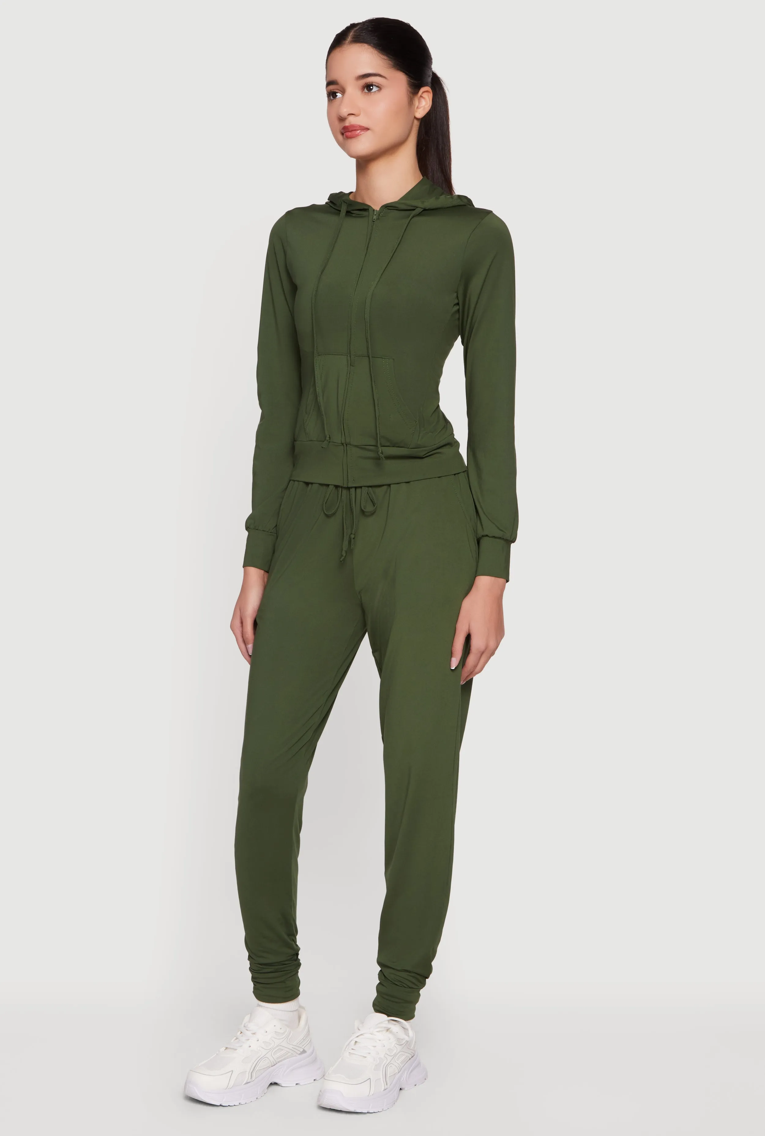 Trendy Mid Rise Drawstring Waist Joggers sold by Rainbow product image thumbnail 2