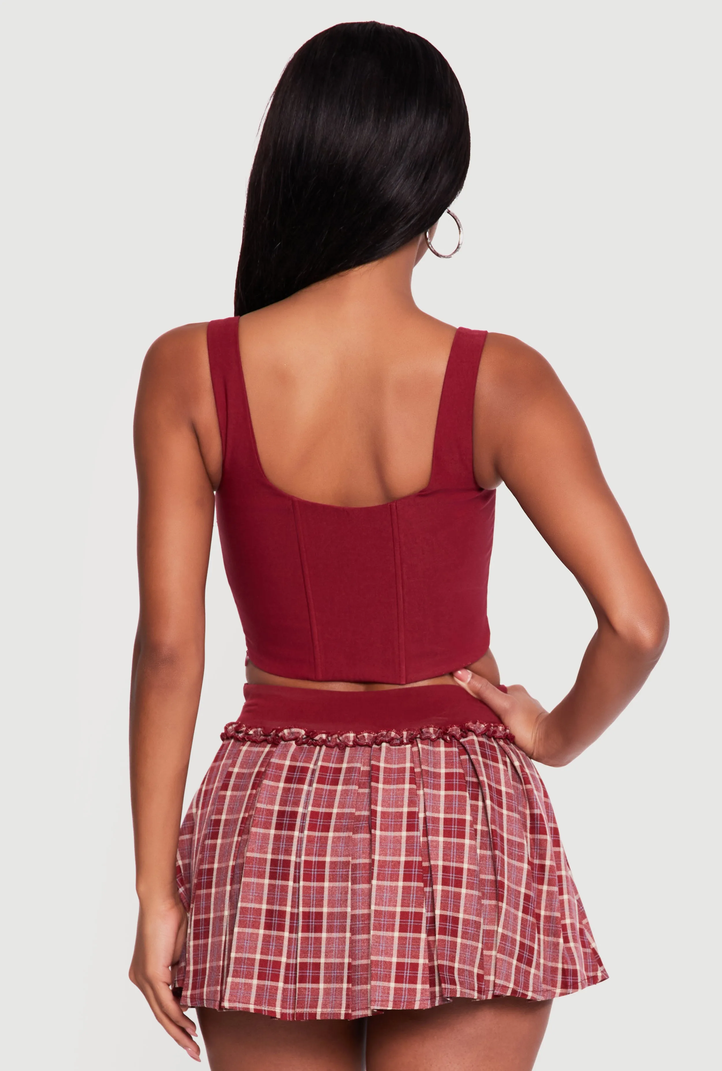 Tie Strap Cropped Corset Top sold by Rainbow product image thumbnail 5