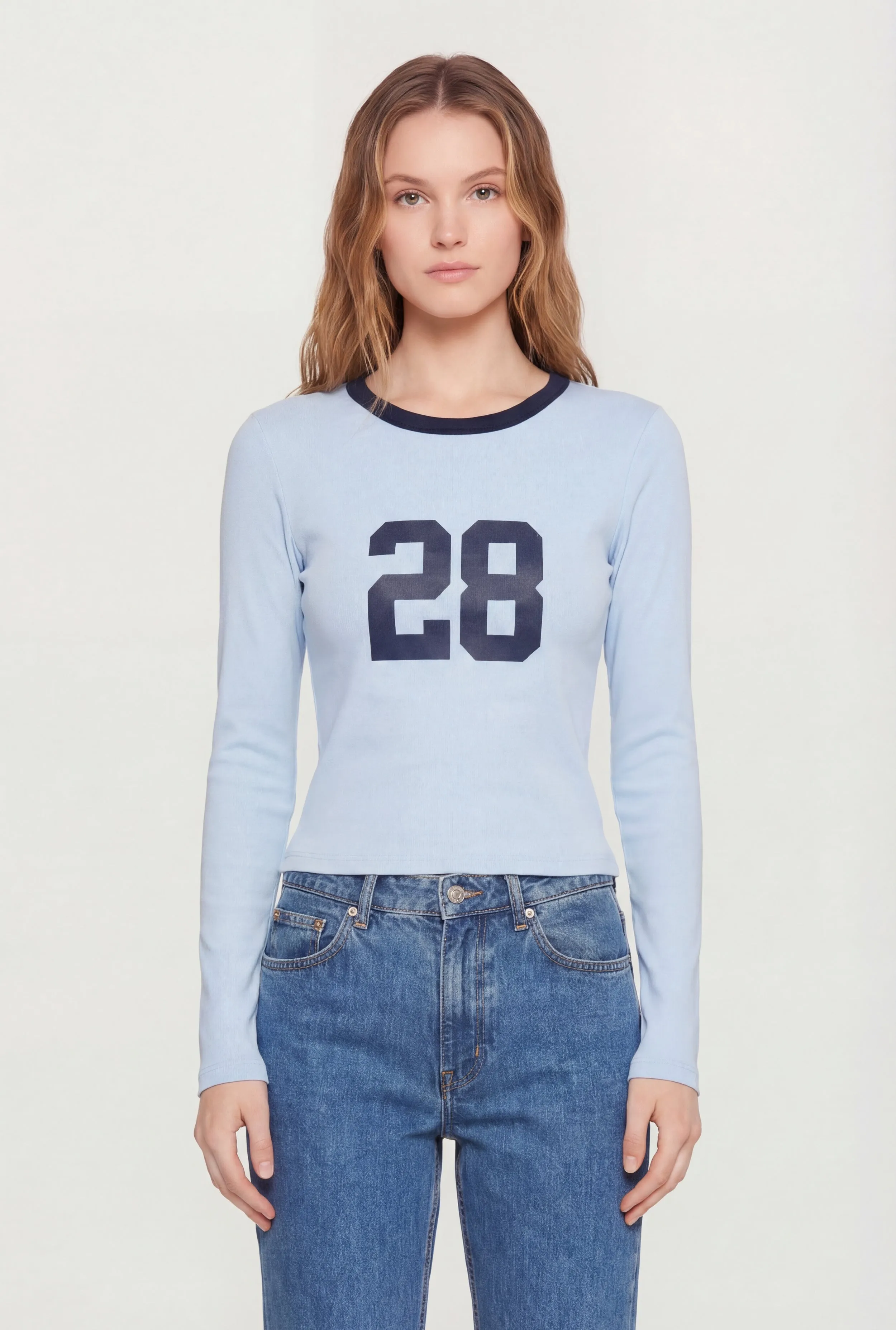 28 Graphic Long Sleeve Crew Neck Top sold by Rainbow product image thumbnail 2