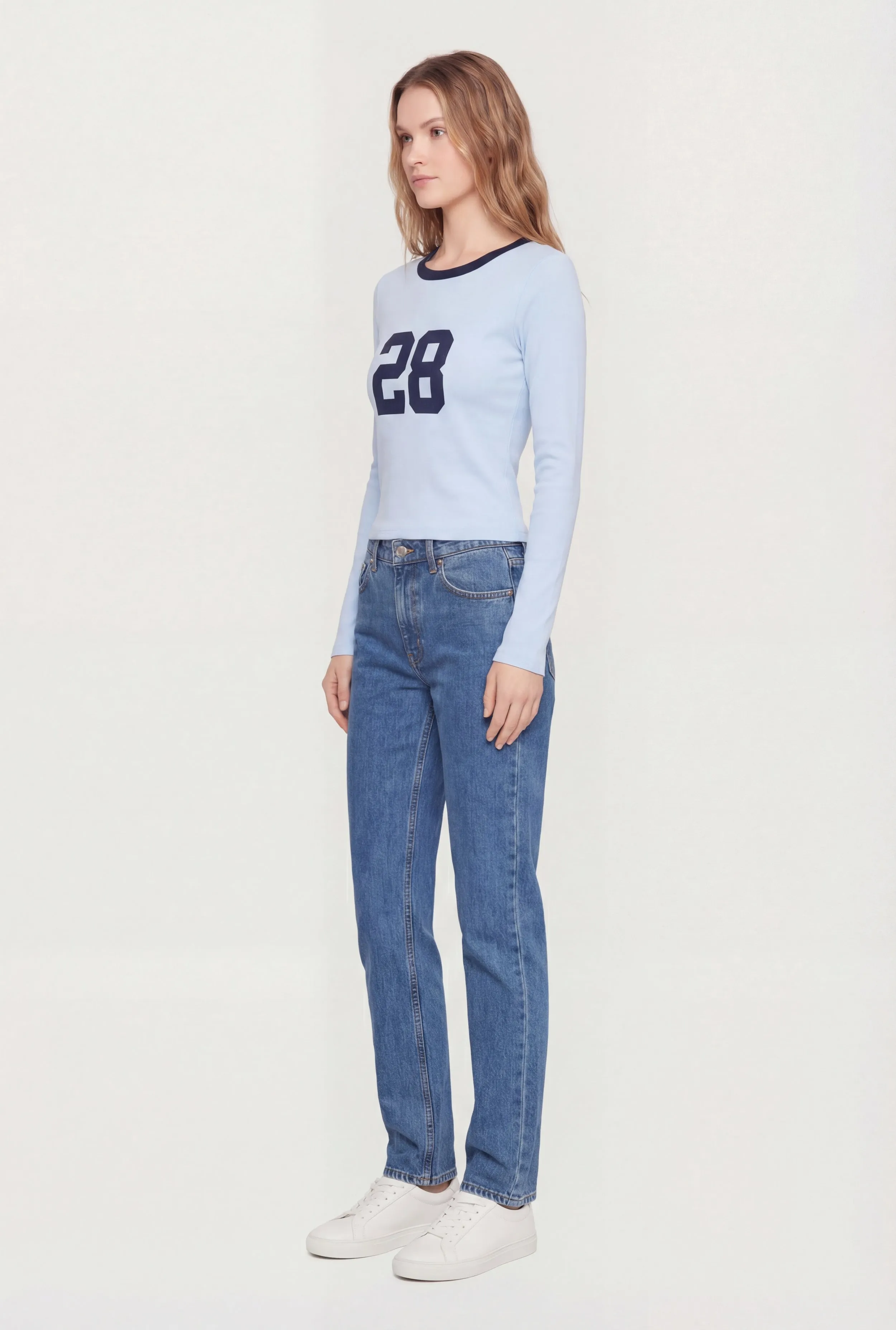 28 Graphic Long Sleeve Crew Neck Top sold by Rainbow product image thumbnail 3