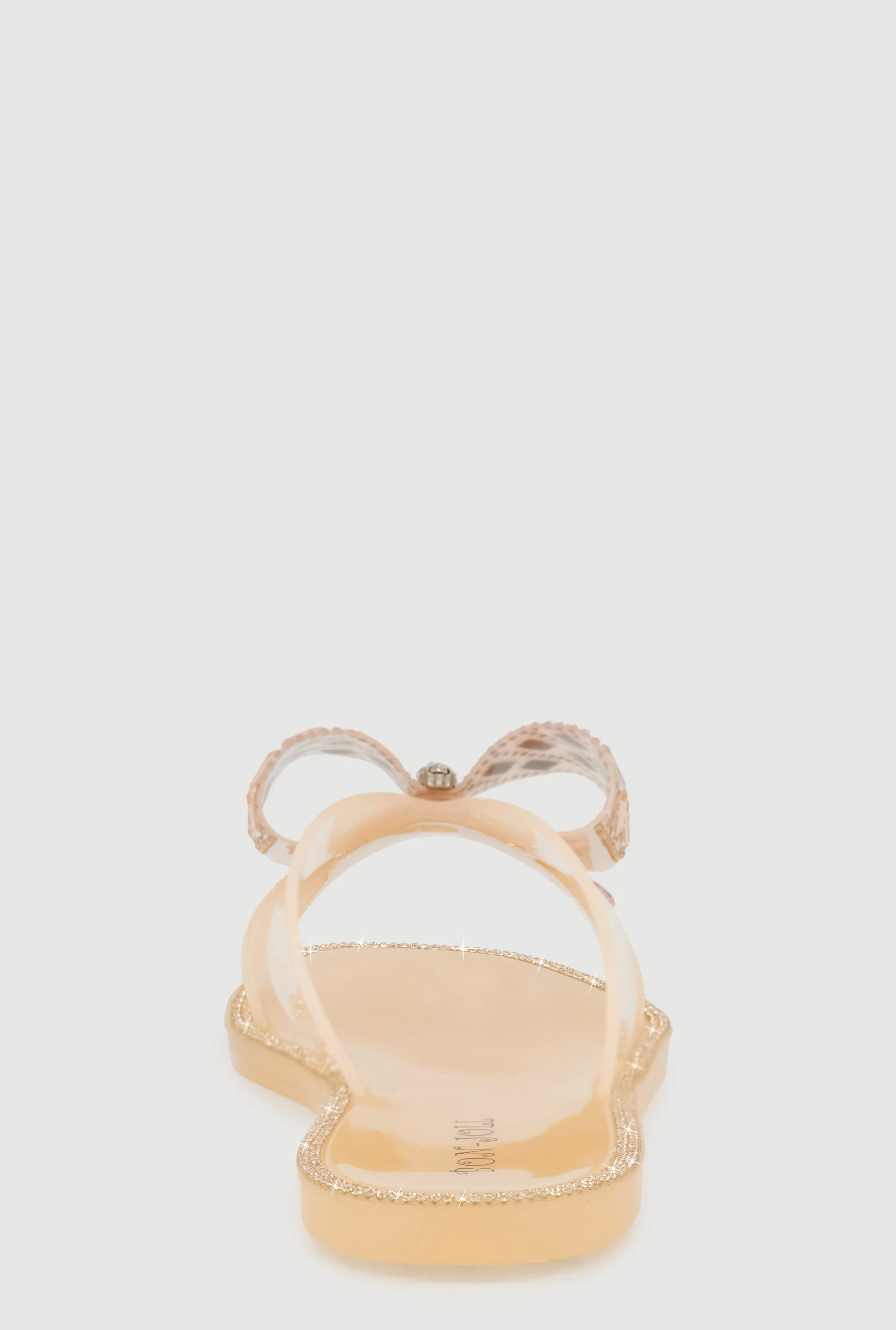Open Toe Rhinestone Bow Band Slide Sandals sold by Rainbow product image thumbnail 3