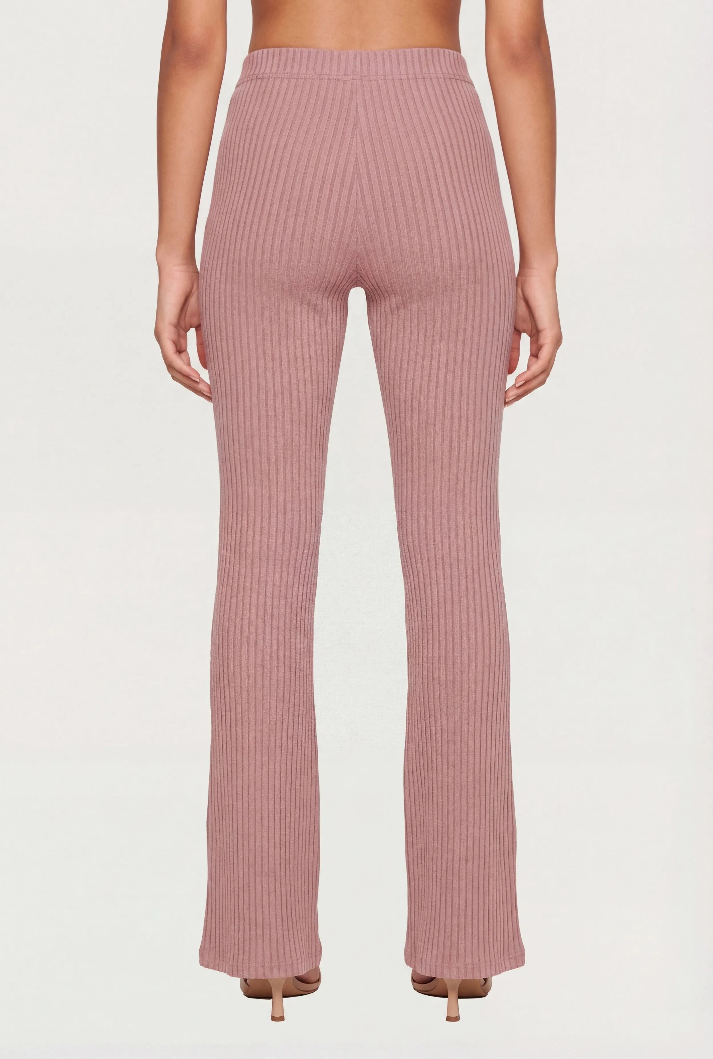 Ribbed Knit High Waisted Slim Bootcut Pants sold by Rainbow product image thumbnail 5