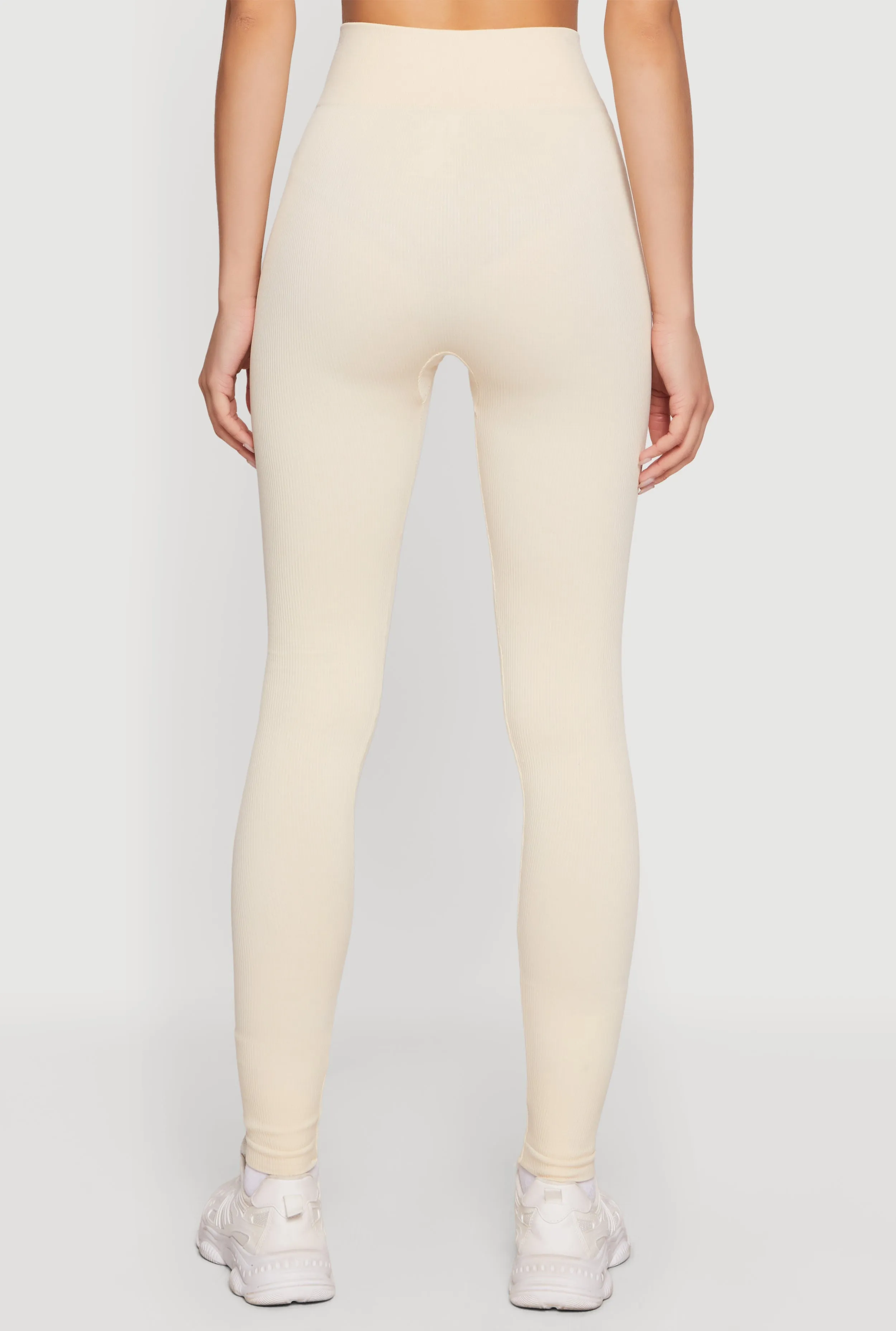 High Waisted Seamless Compression Rib Leggings sold by Rainbow product image thumbnail 5