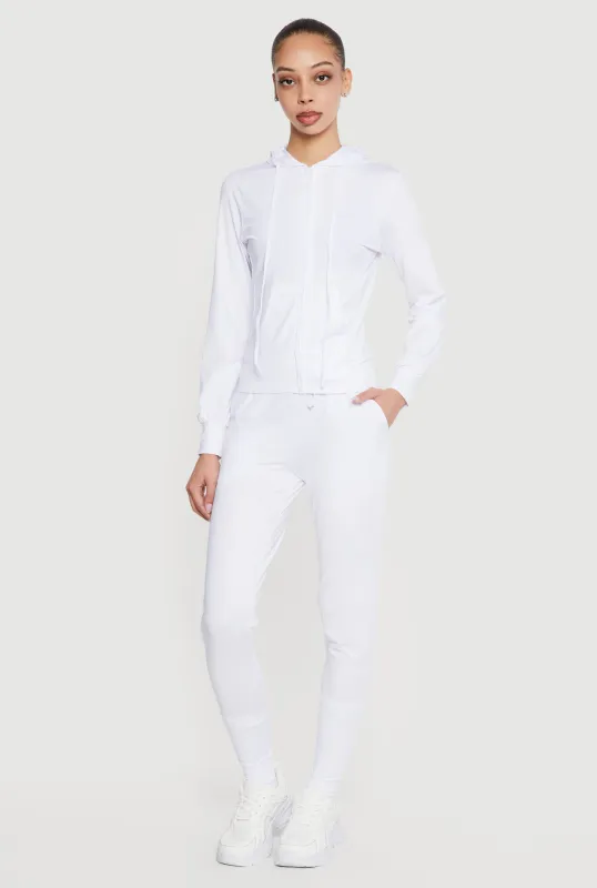 Trendy Mid Rise Drawstring Waist Joggers sold by Rainbow