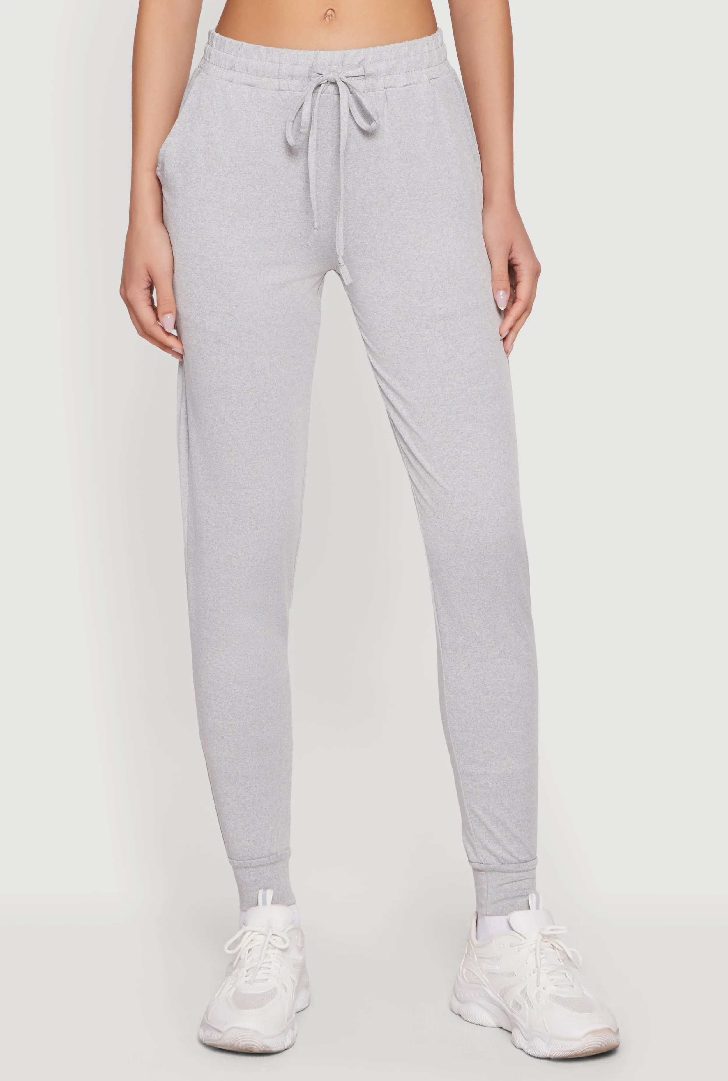 Trendy Mid Rise Drawstring Waist Joggers sold by Rainbow product image thumbnail 3