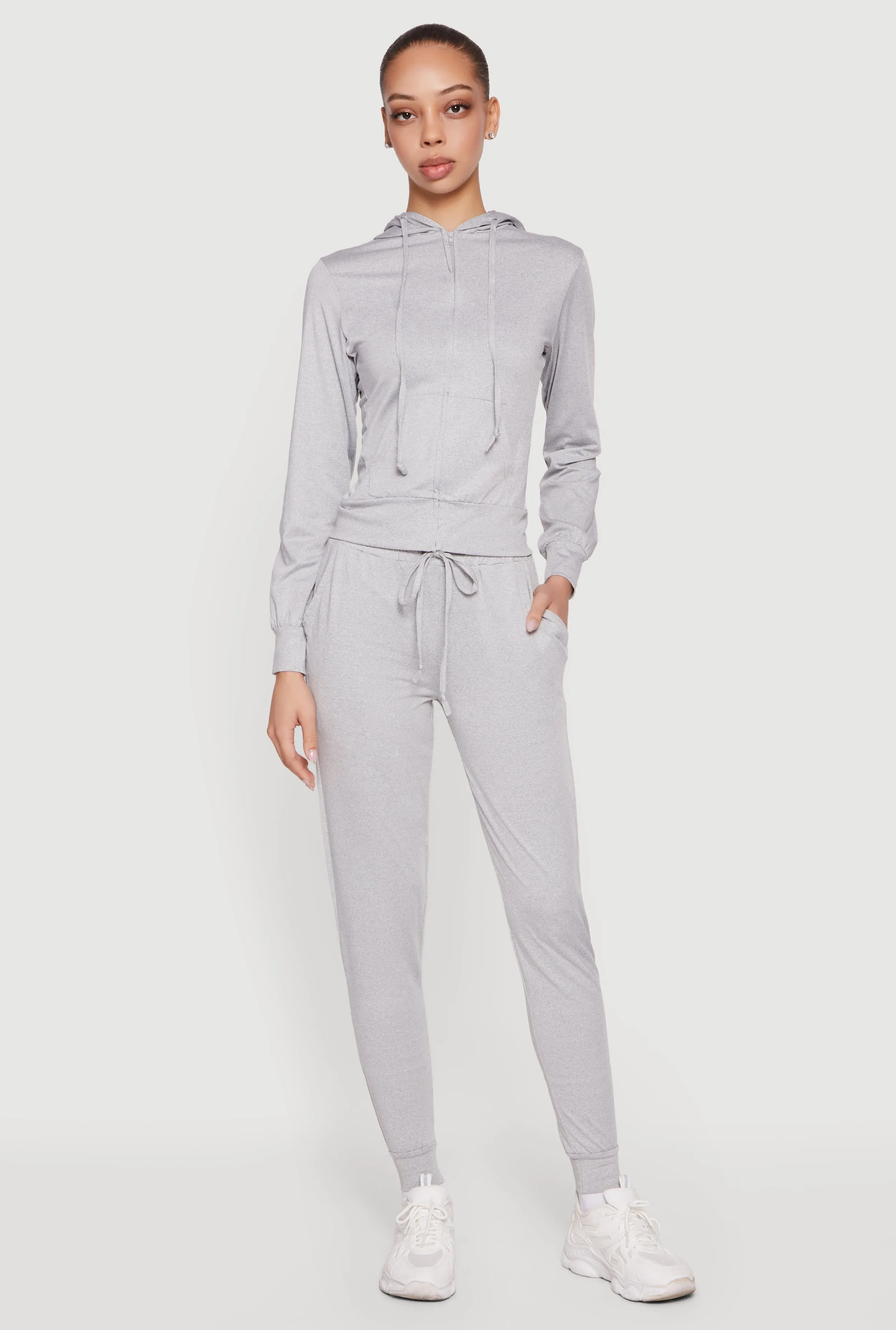 Trendy Mid Rise Drawstring Waist Joggers sold by Rainbow