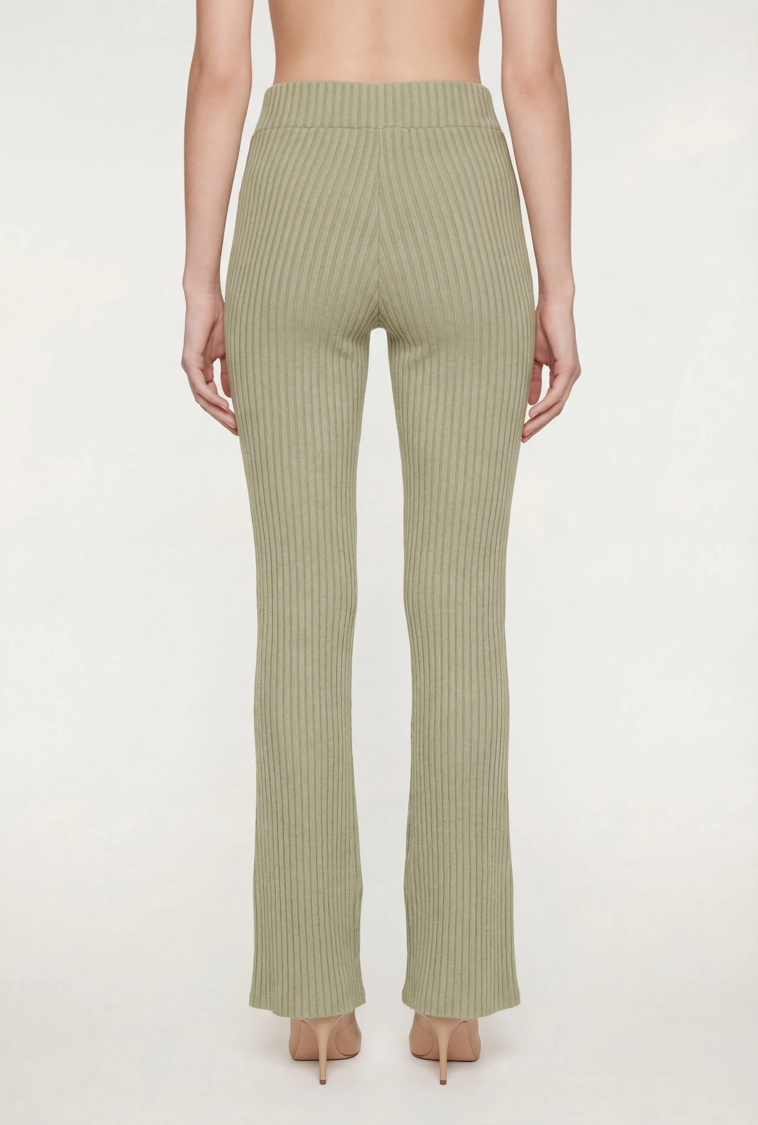 Ribbed Knit High Waisted Slim Bootcut Pants sold by Rainbow product image thumbnail 5
