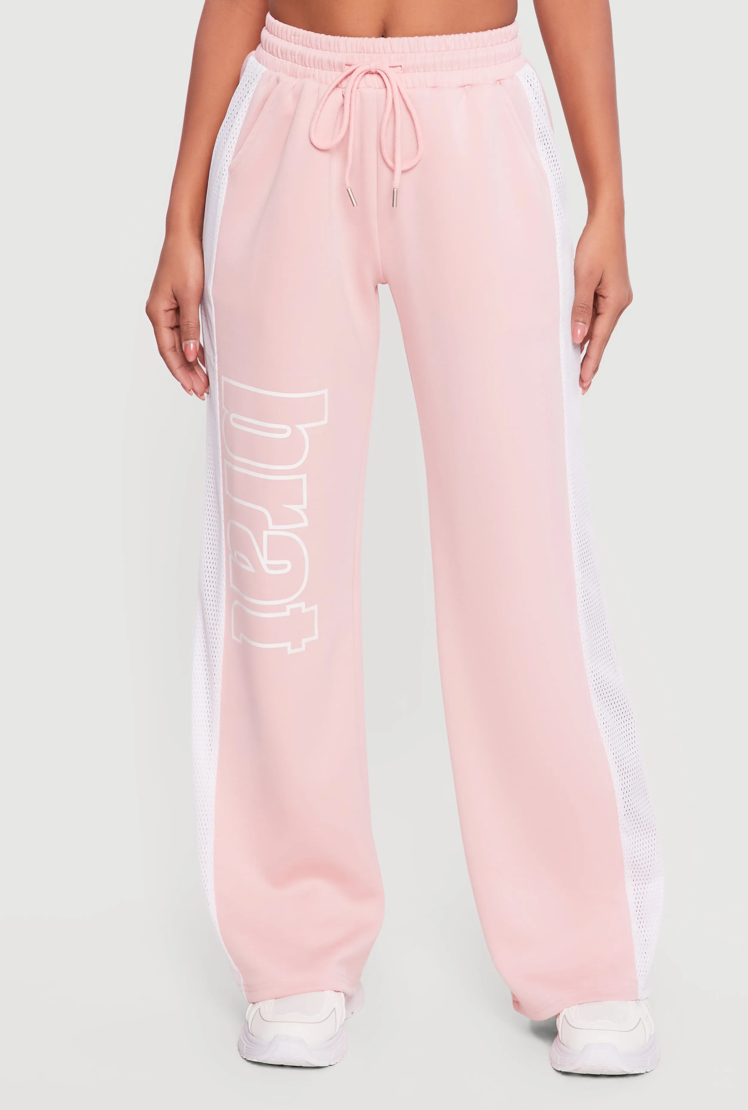 Brat Graphic Drawstring Waist Wide Leg Pants sold by Rainbow product image thumbnail 3