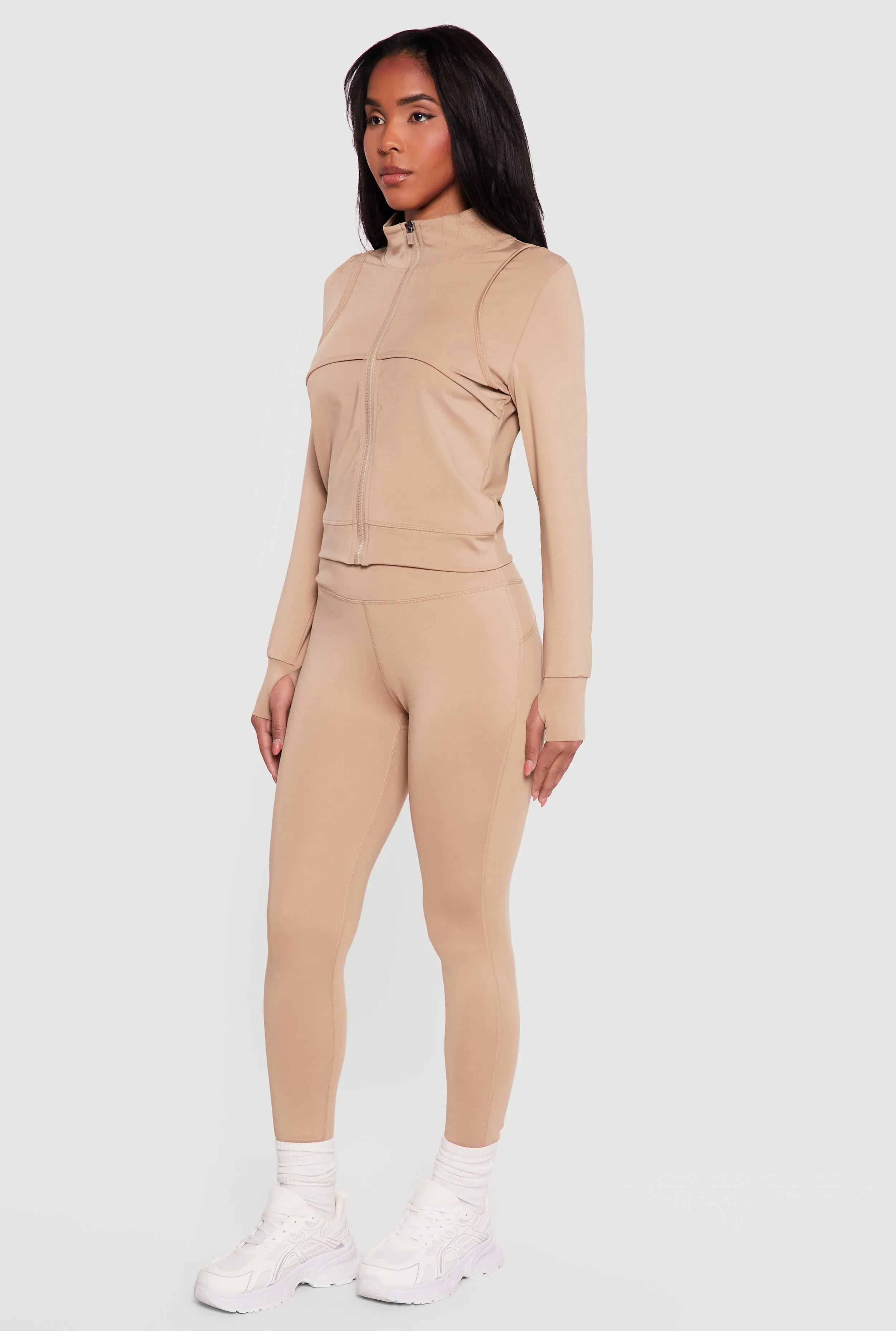 Solid High Waisted Active Leggings sold by Rainbow product image thumbnail 2