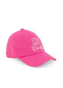 Distressed Embroidered Graphic Baseball Hat sold by Rainbow