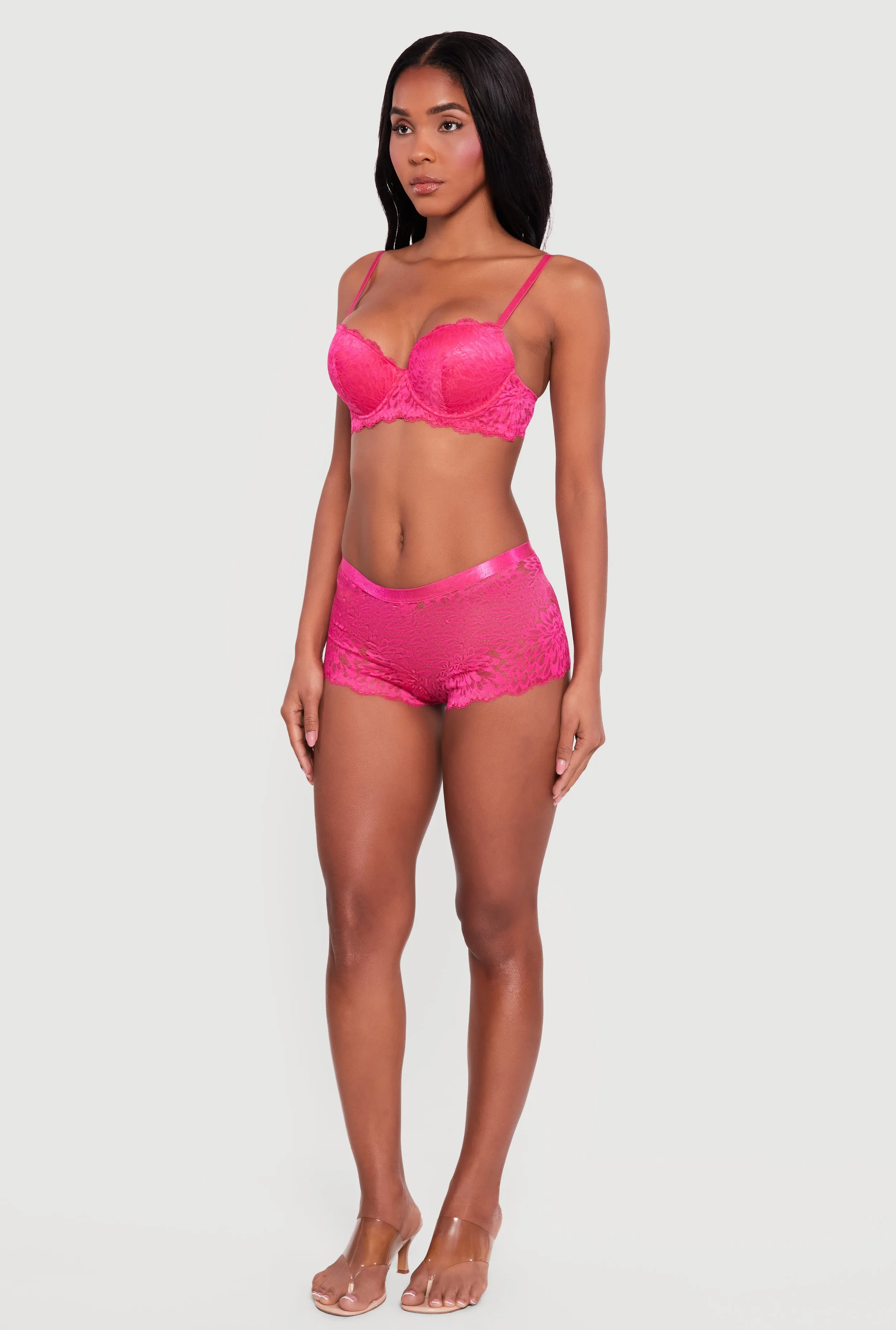 Scalloped Hem Floral Lace Bra sold by Rainbow product image thumbnail 3