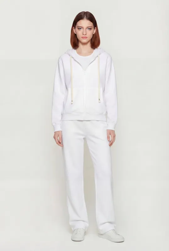 High Waisted Wide Leg Sweatpants with Drawstring Waist sold by Rainbow