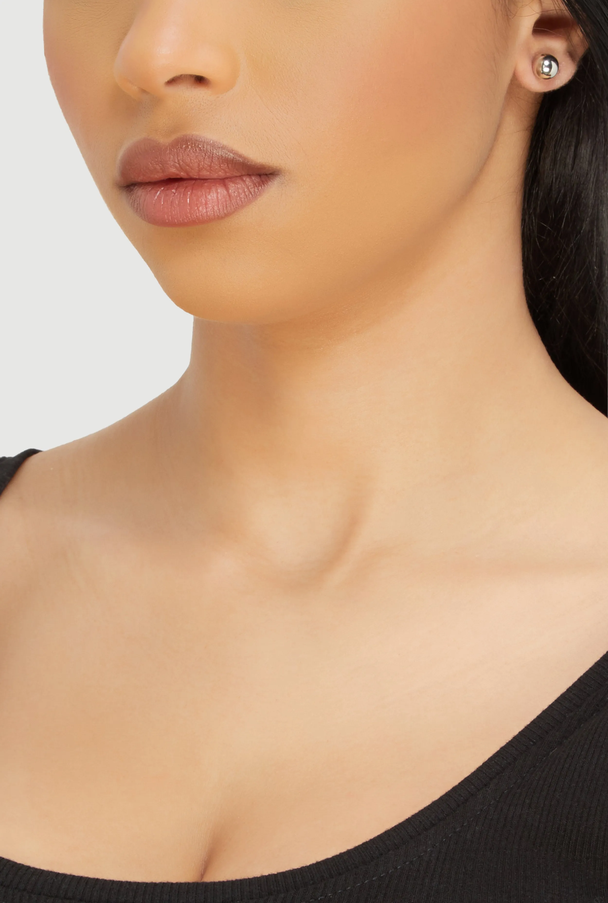 Assorted Cubic Zirconia Stud and Hoop Earrings Set of 9 sold by Rainbow product image thumbnail 5