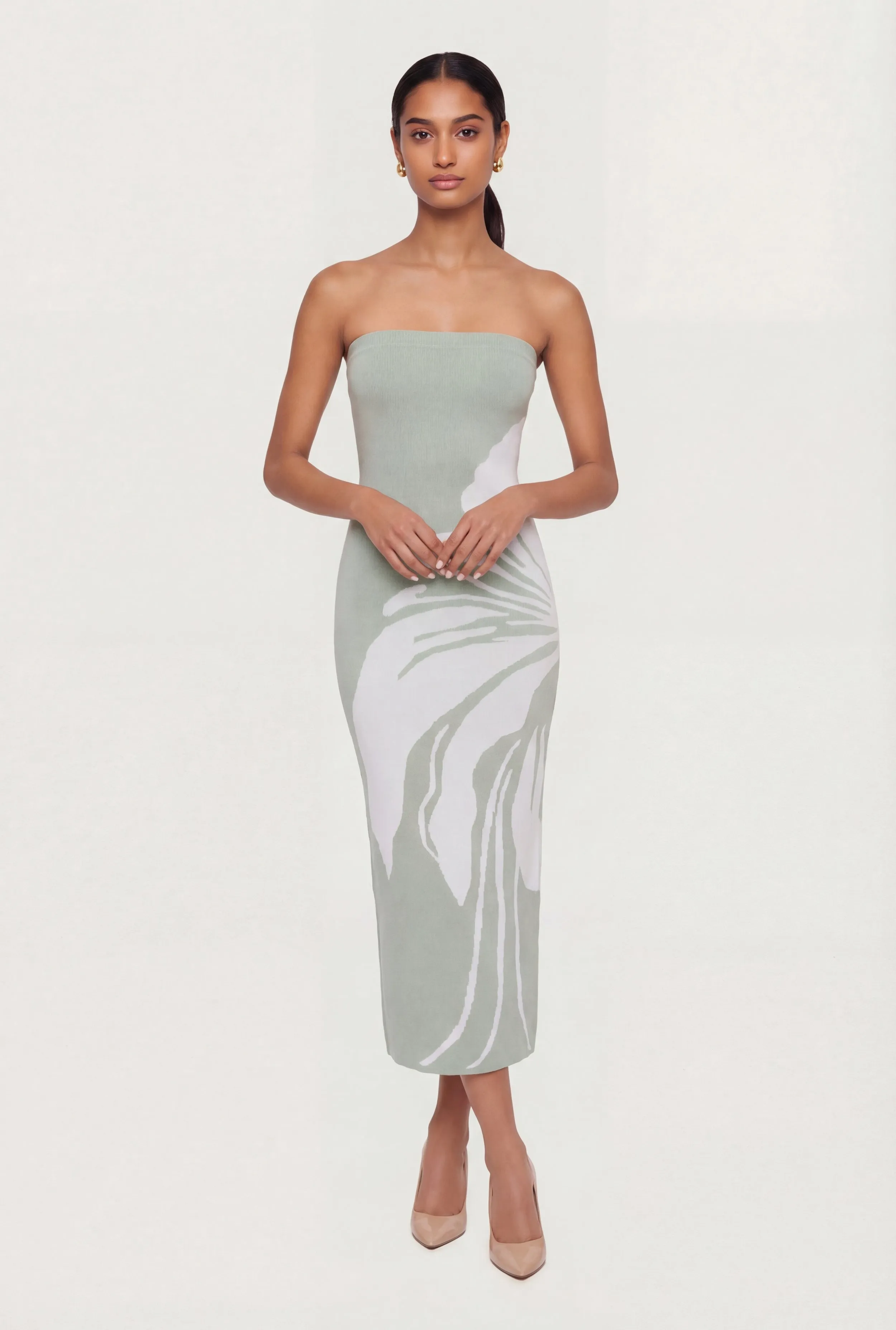 Floral Tube Maxi Sweater Dress sold by Rainbow product image thumbnail 4