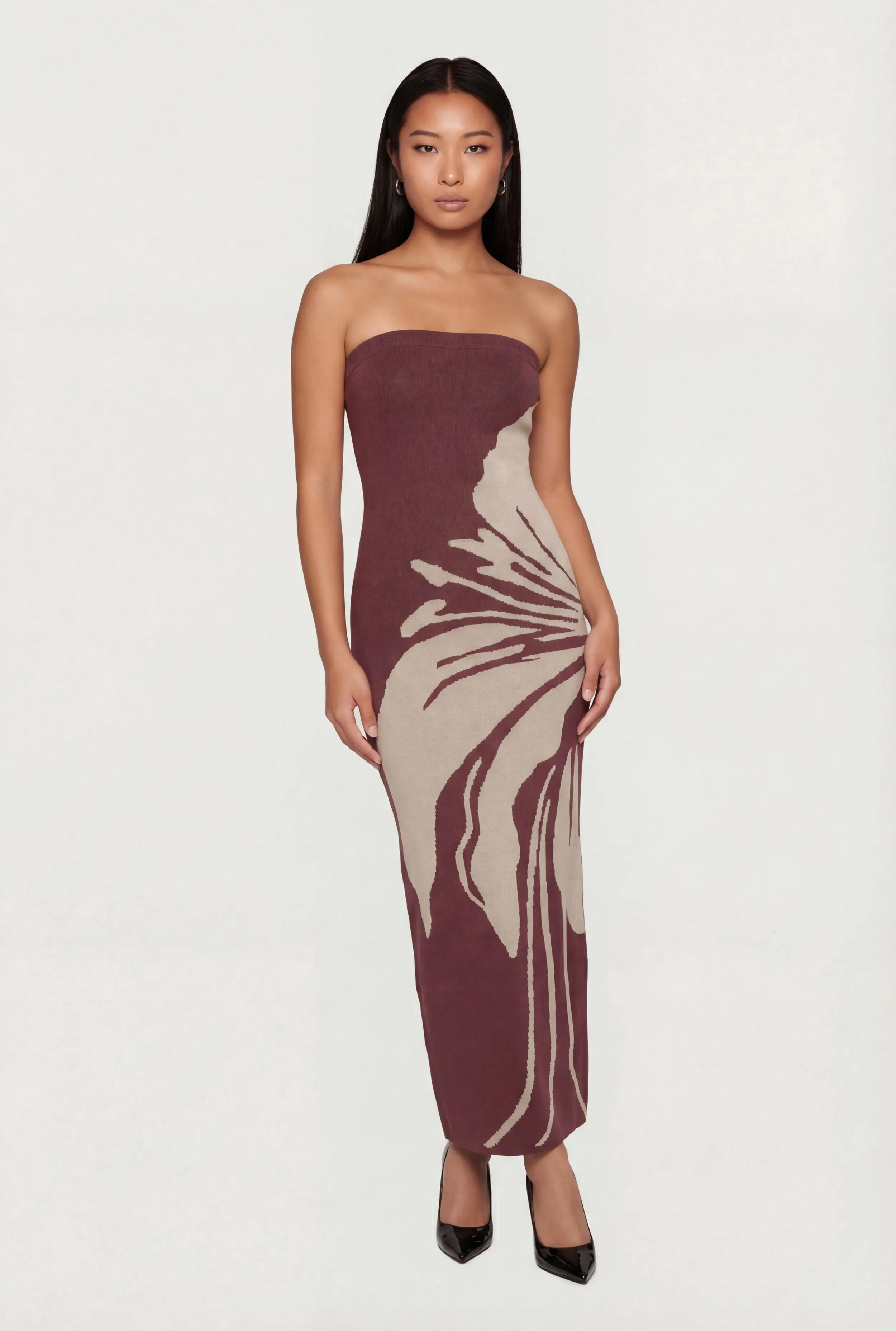 Floral Tube Maxi Sweater Dress sold by Rainbow product image thumbnail 2