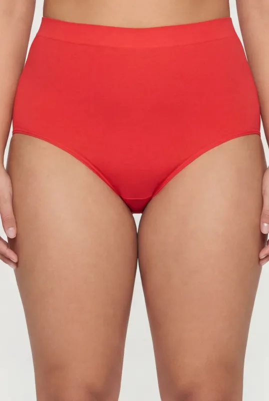 Plus Size Seamless Ribbed Knit Bikini Panty sold by Rainbow