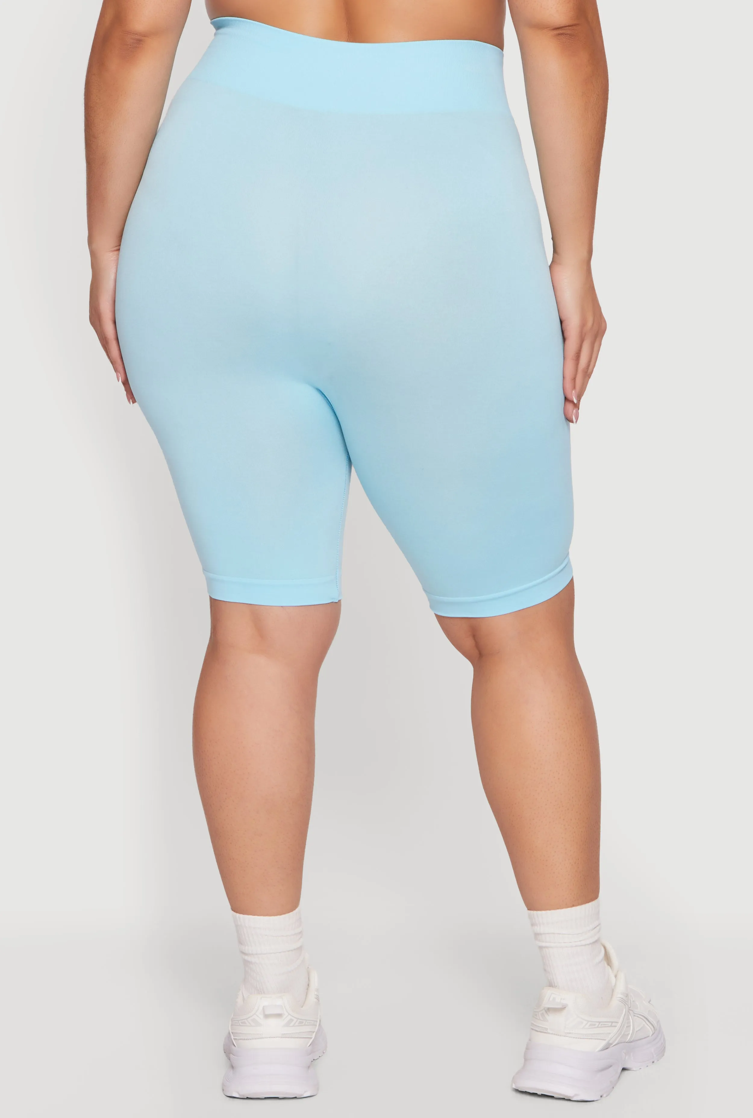 Plus Size High Waisted Seamless Bike Shorts sold by Rainbow product image thumbnail 5