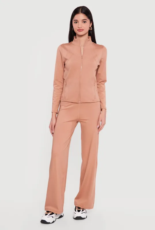 Long Sleeve Zip Front Track Jacket sold by Rainbow