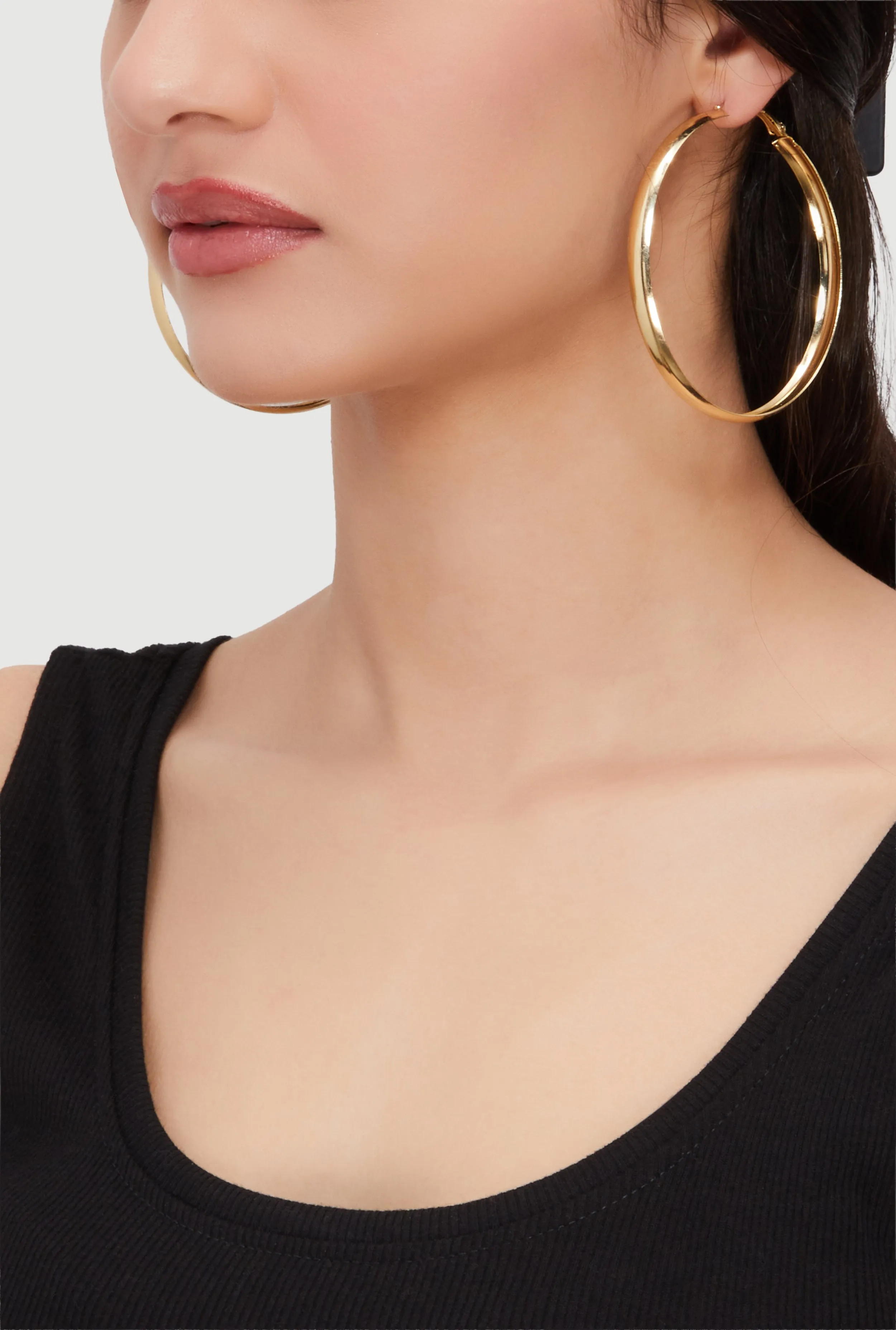 Assorted Metallic Textured Hoop Earrings Set of 9 sold by Rainbow product image thumbnail 3