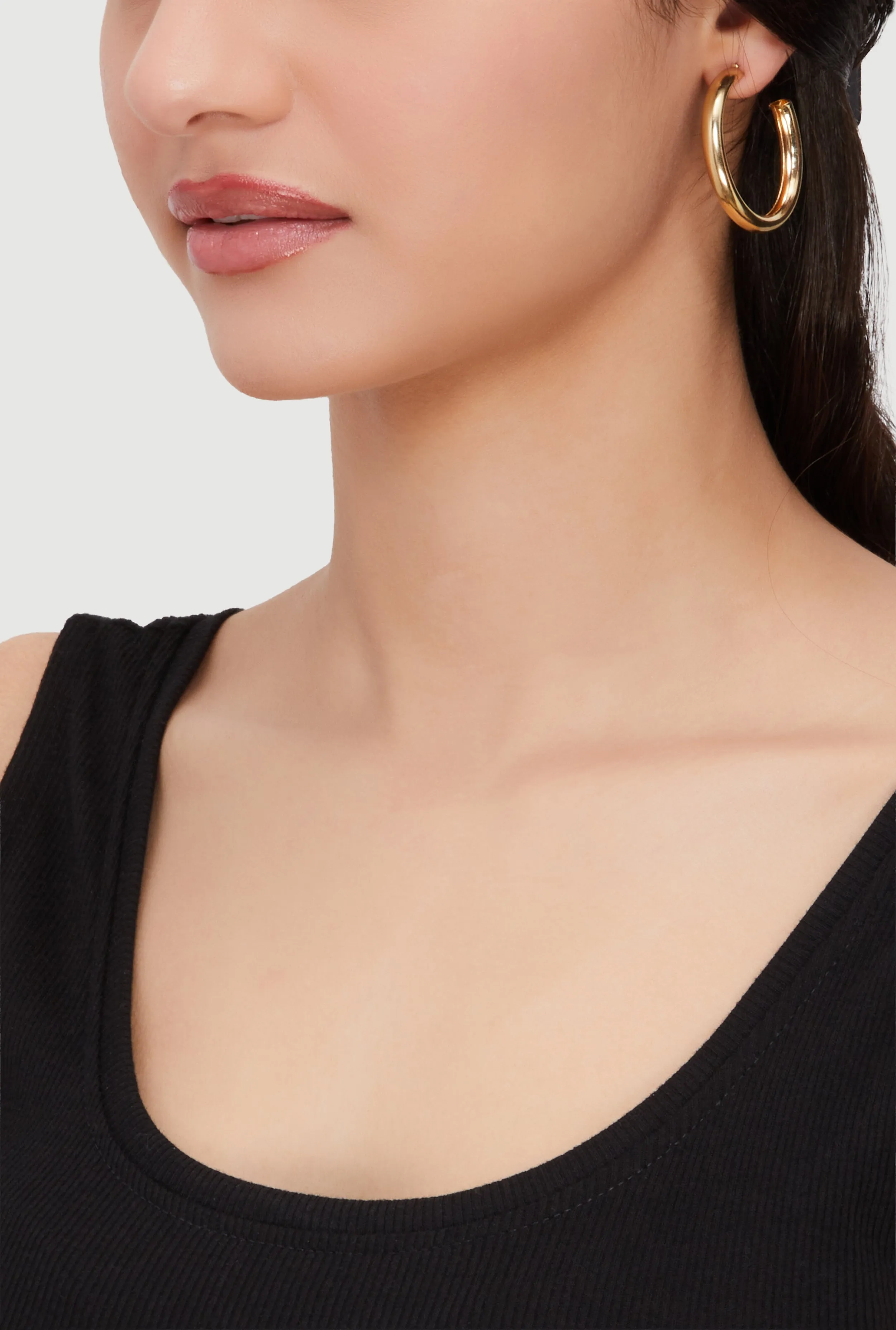 Assorted Metallic Textured Hoop Earrings Set of 9 sold by Rainbow product image thumbnail 2